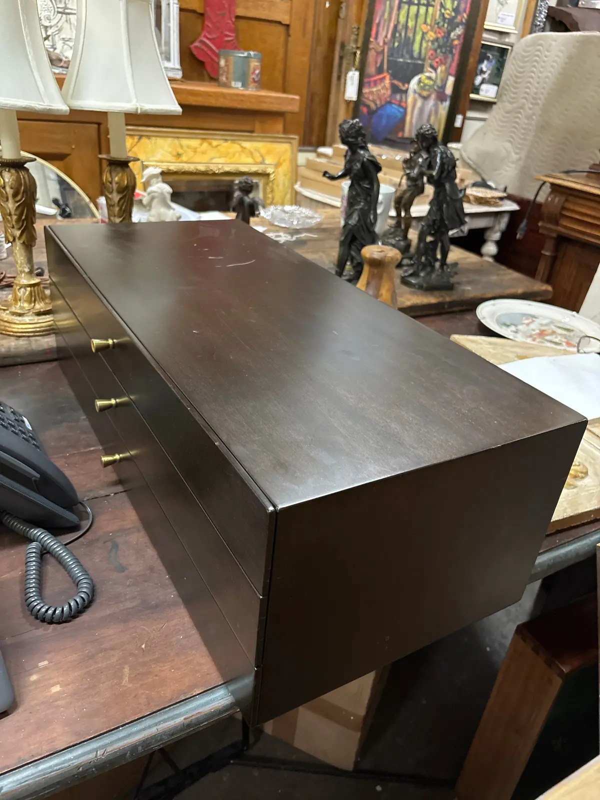 As Found Long Calvin 3 Drawer Cuttlery Chest 1