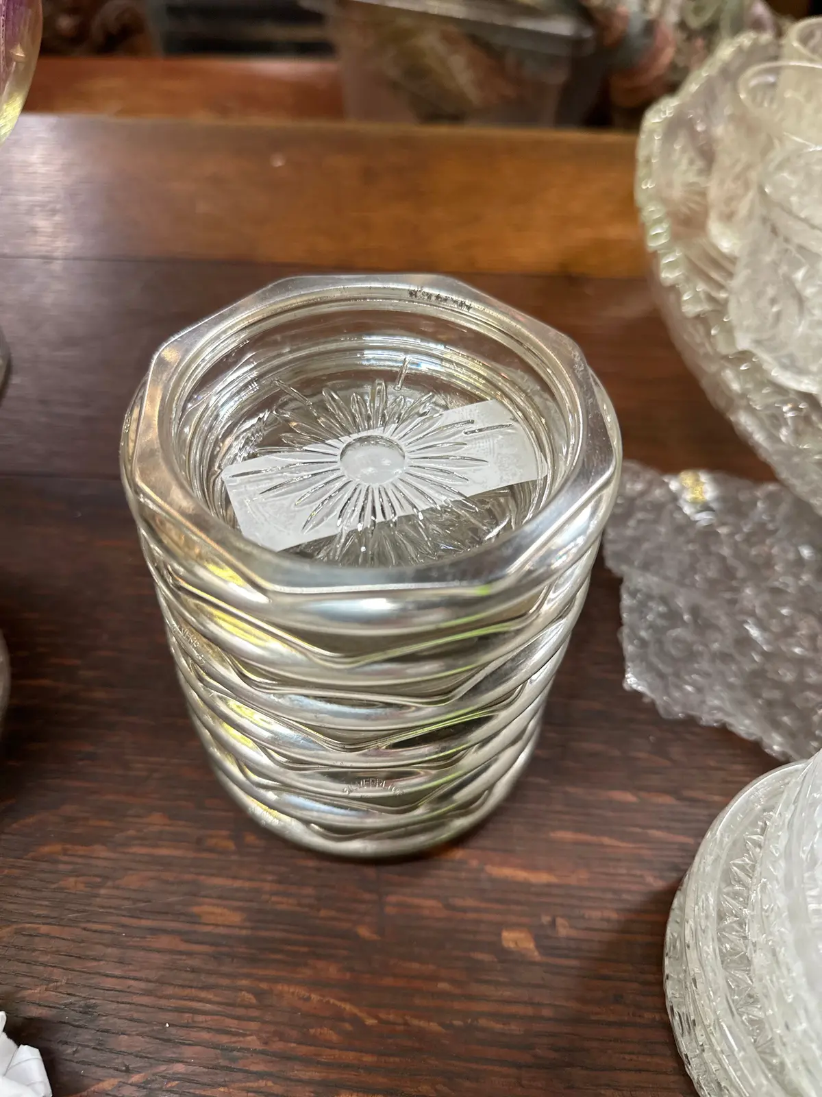 Set Of 7 Silver Plate Octagon Coasters 1