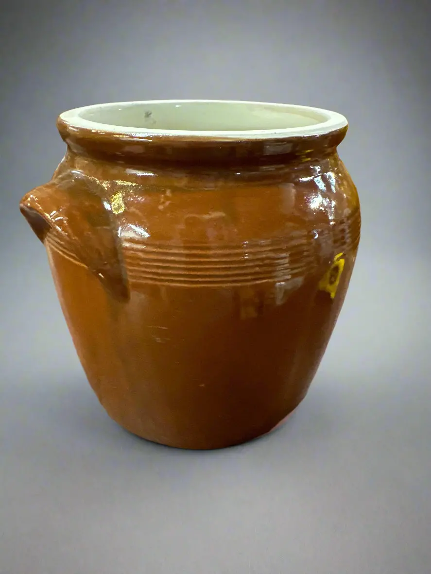 Small Open Brown Crock 1