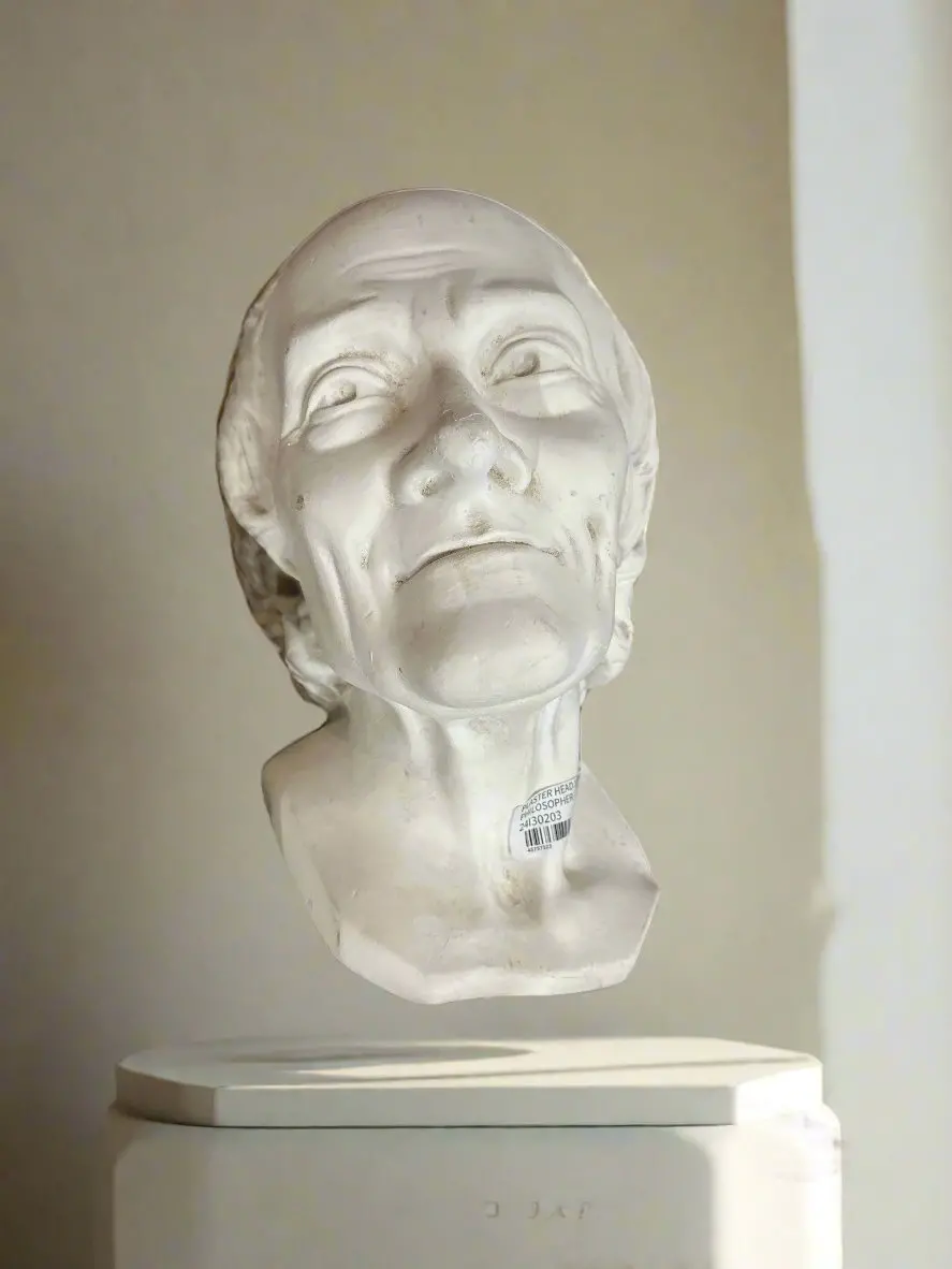 Plaster Head 18Th Century Philosopher 1