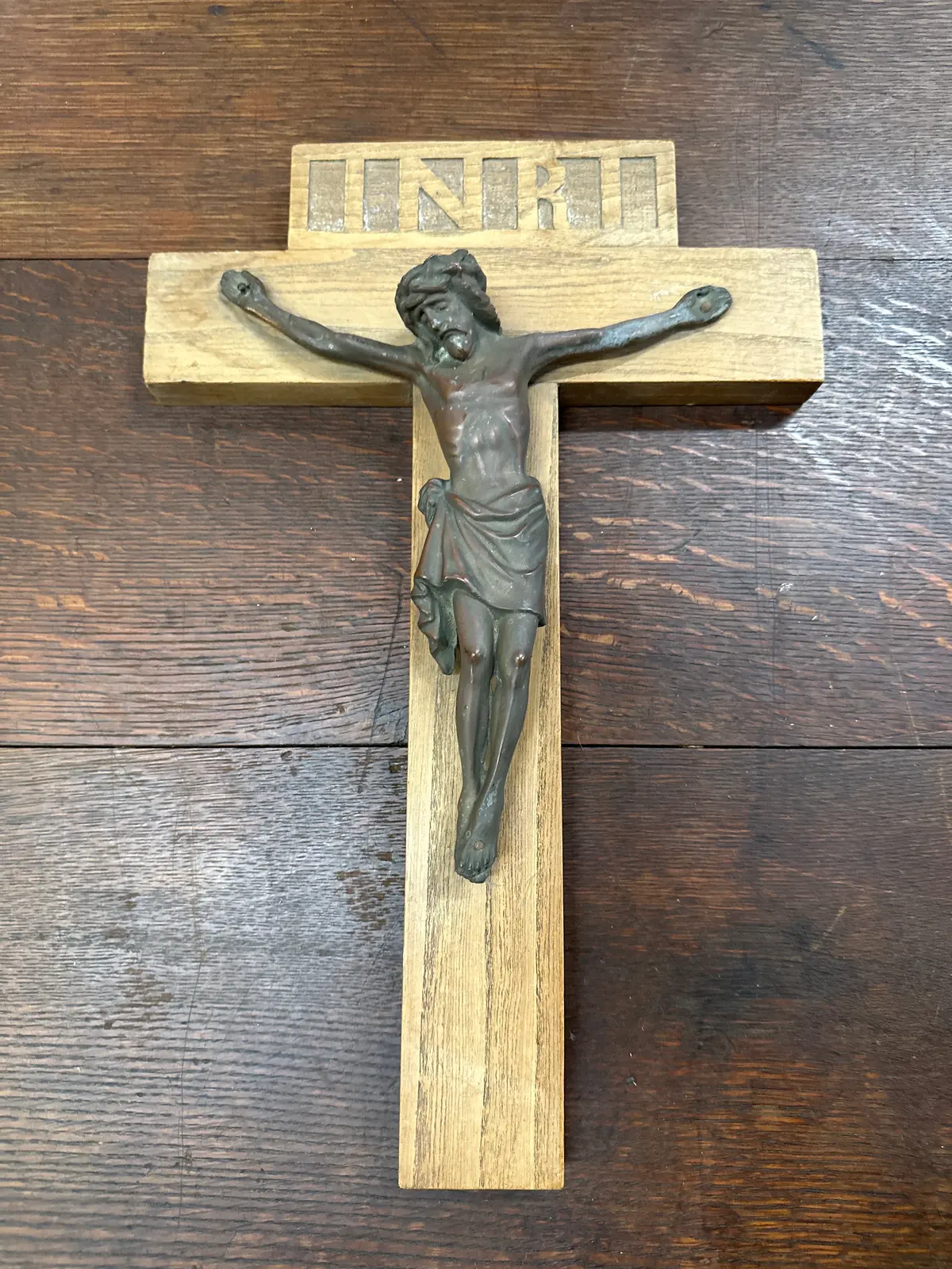 Thick Wold And Copper Crucifix 1