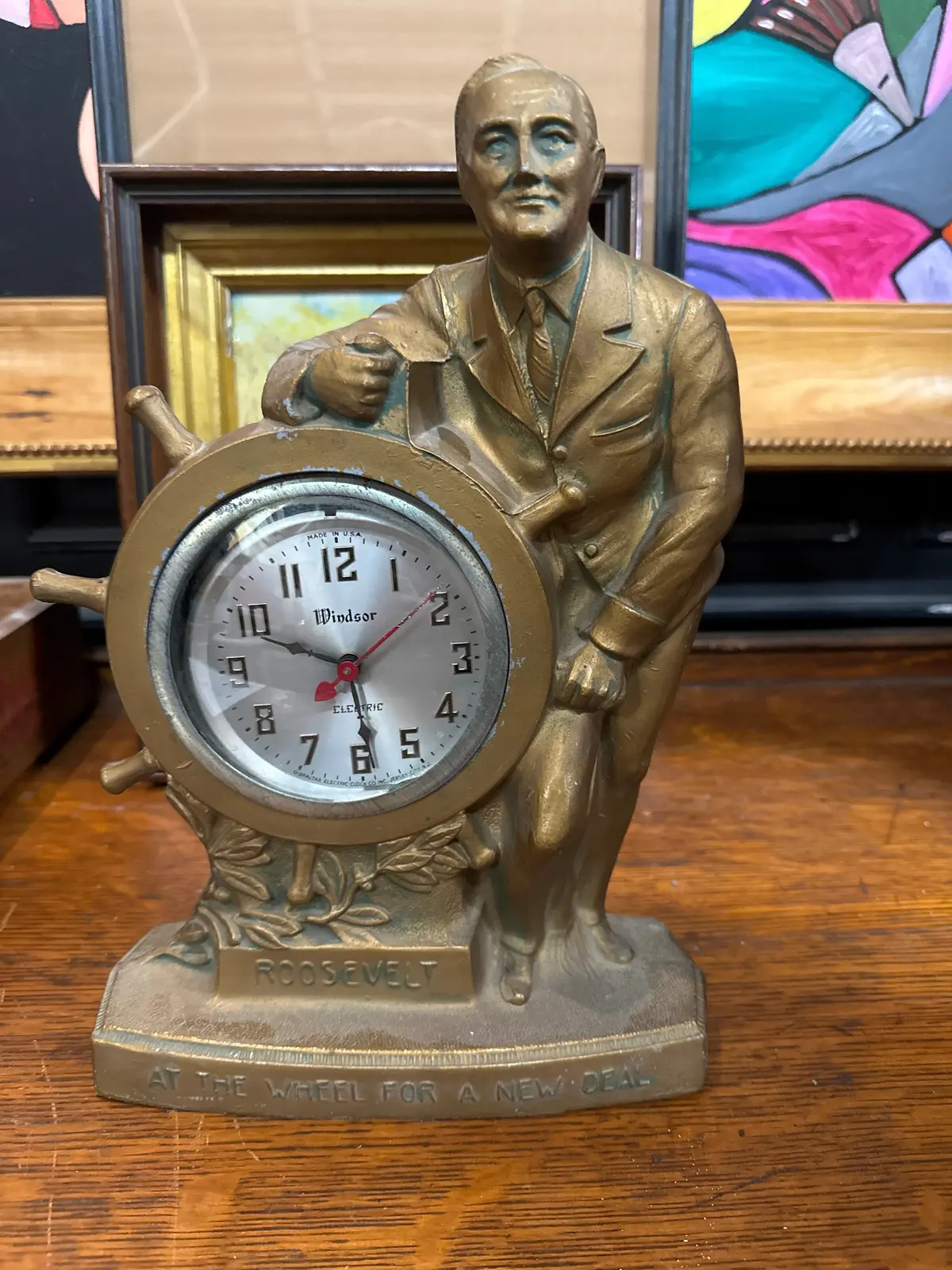At Wheel Of New Deal Fdr Clock 1