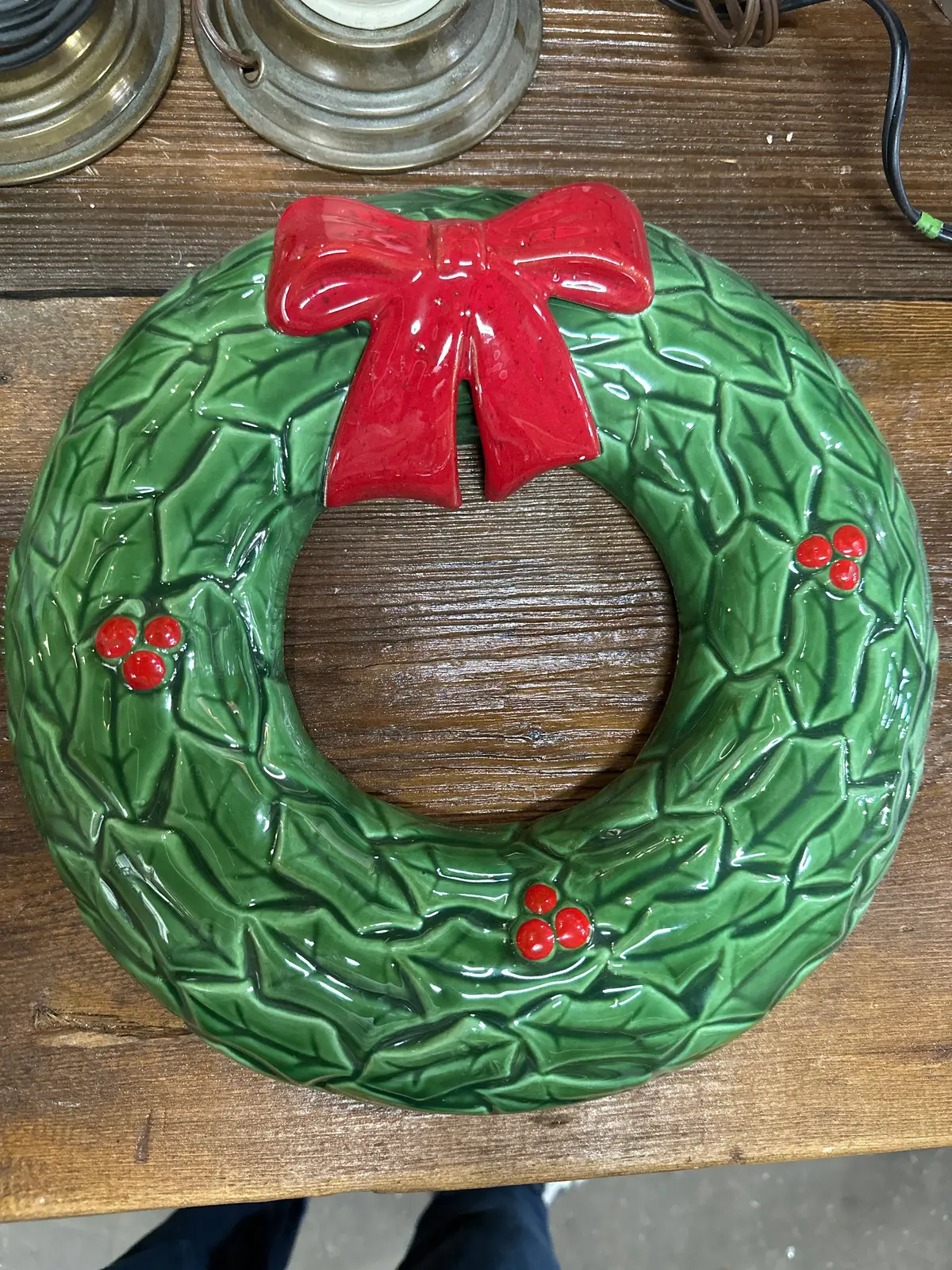 Ceramic Christmas Wreath 1