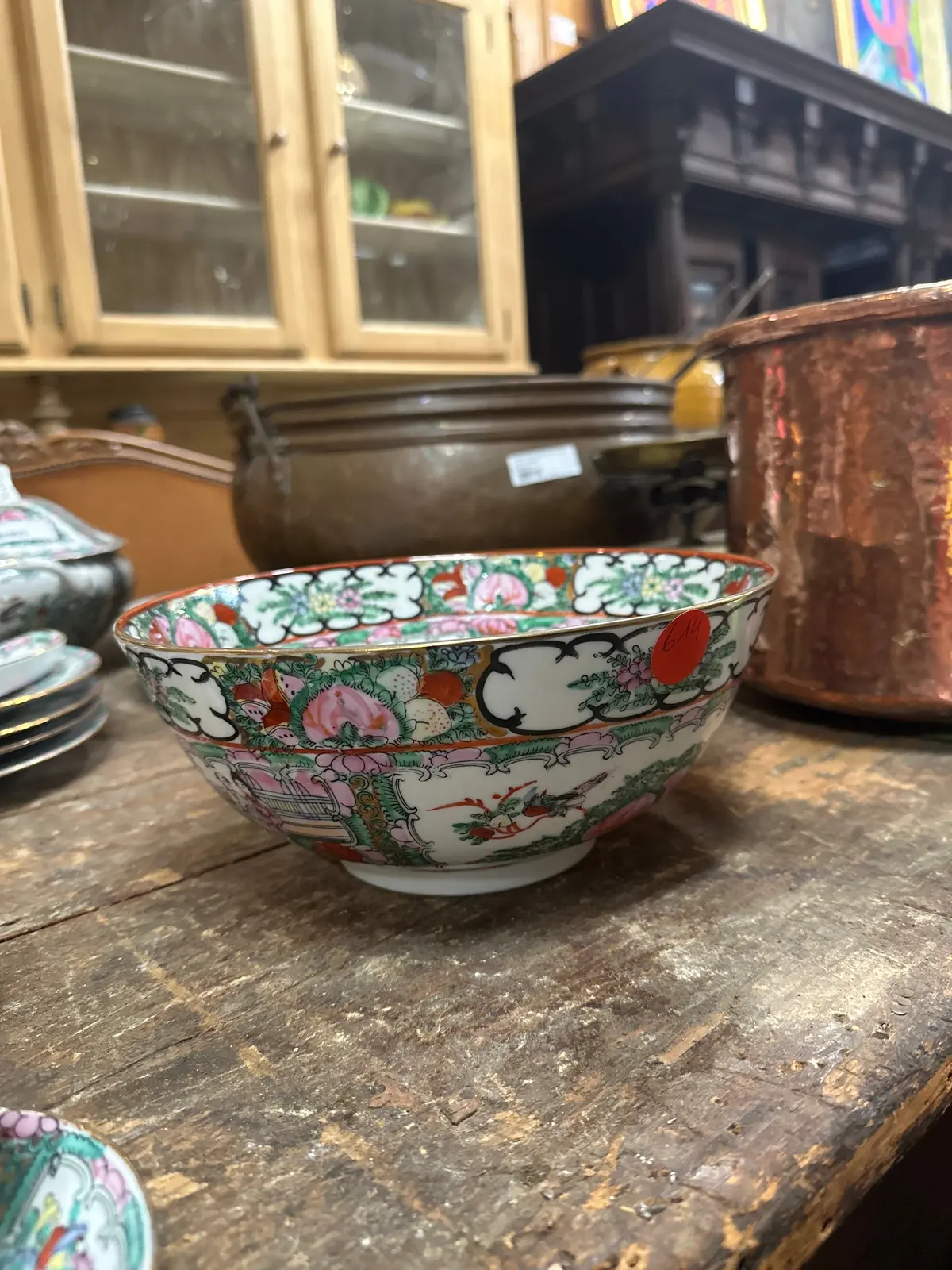 Rose Famille China Large Bowl 1