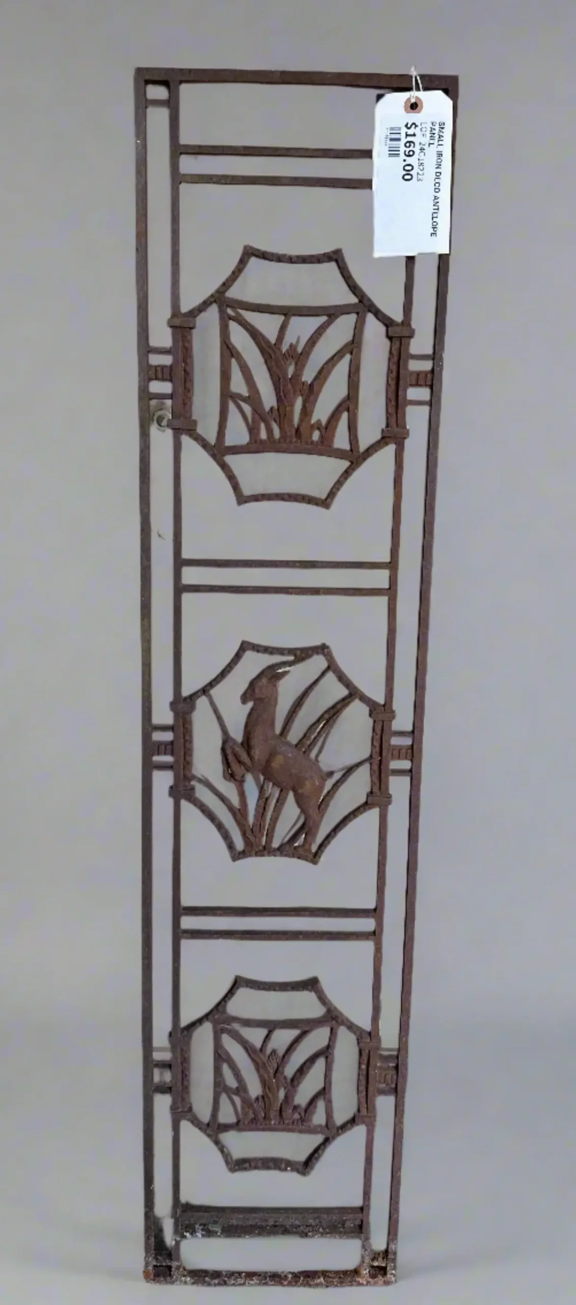 Small Iron Deco Antelope Panel 1