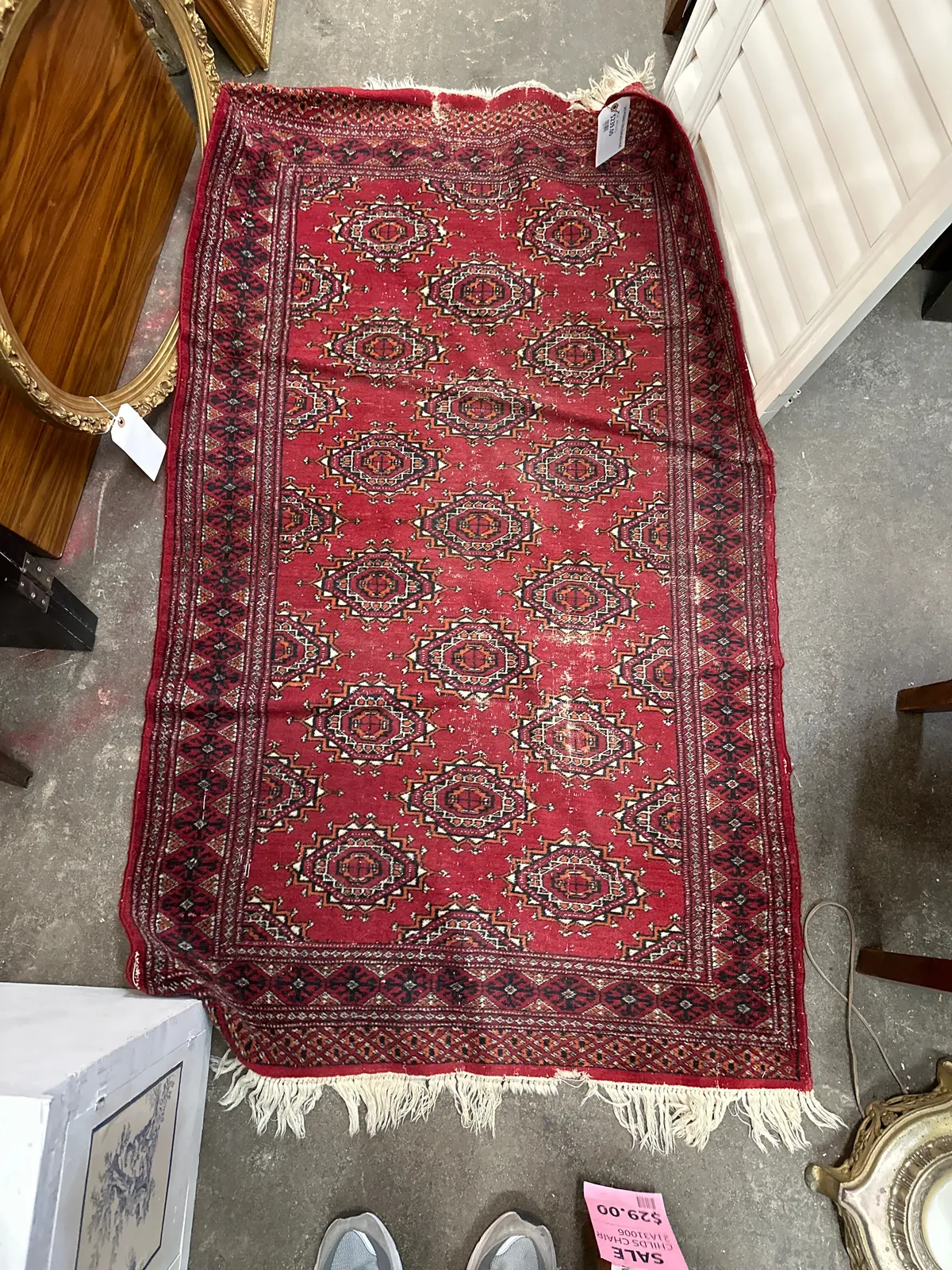 As Found Tied Bakara Rug 1