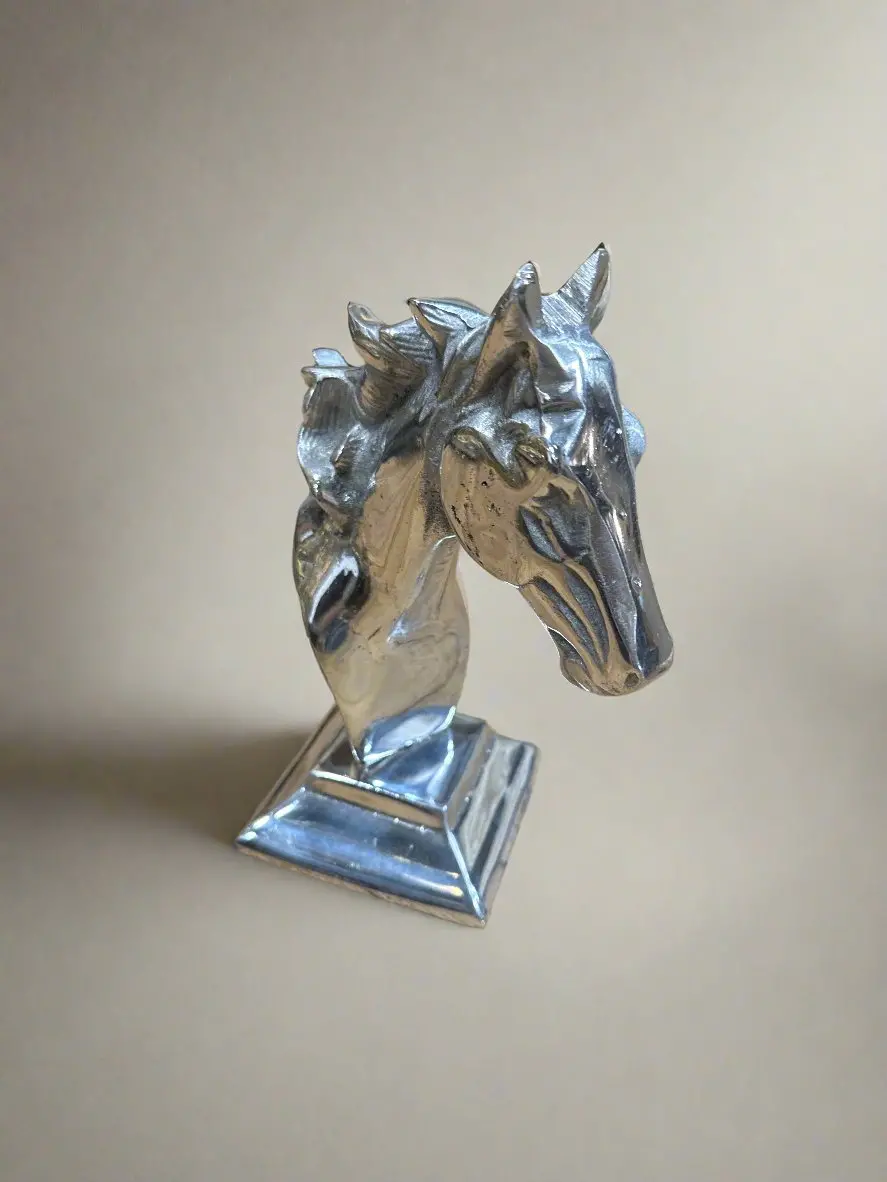 Aluminum Horse Head Sculpture 1