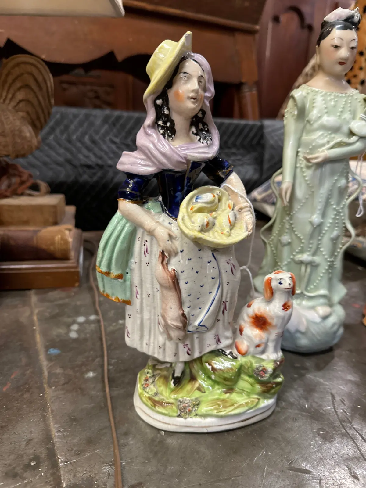 As Found Staffordhsire Figure Of Woman 1