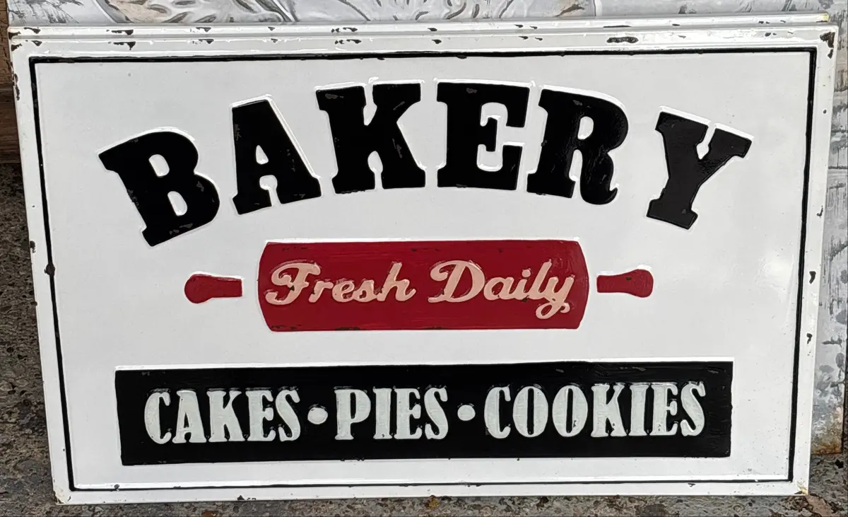 Tin Bakery Sign 1 Of 2 1