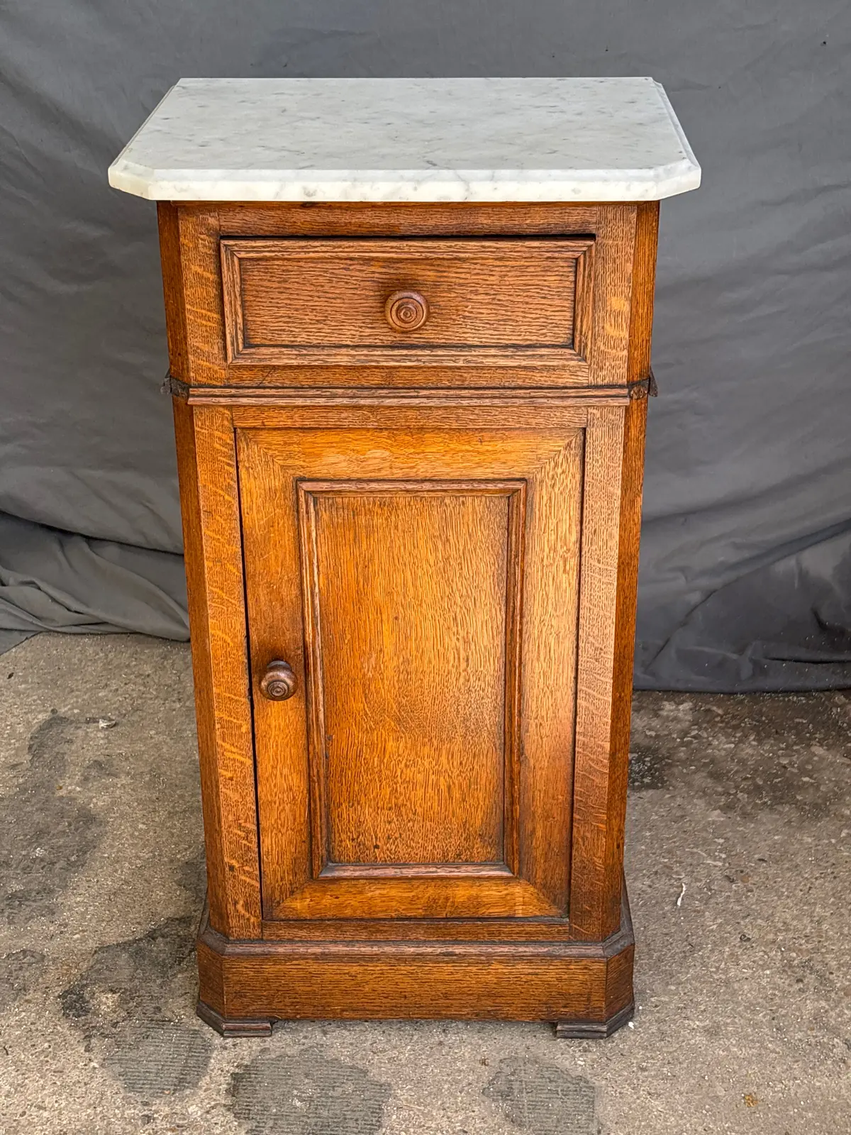 Louis Phillipe Marble Top Side Cabinet 1