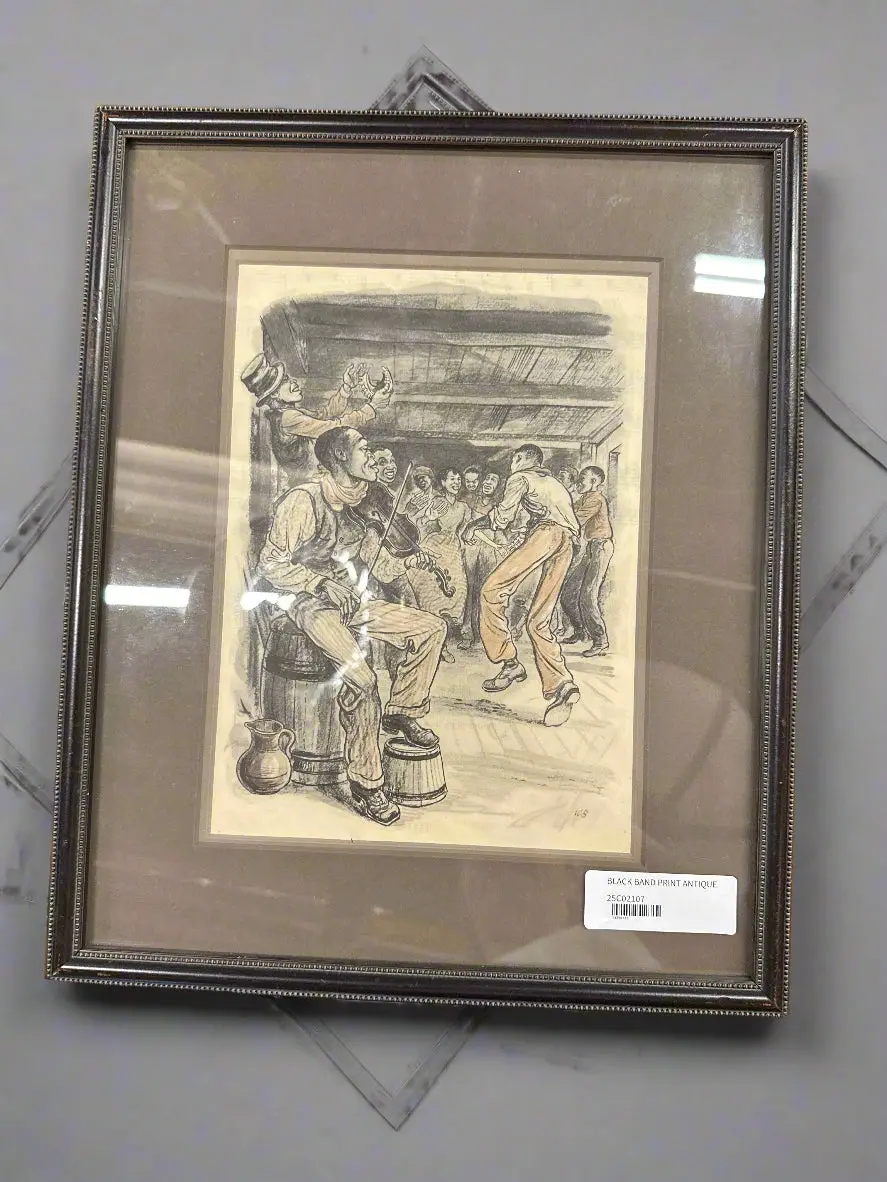 Black Band Print Antique 1