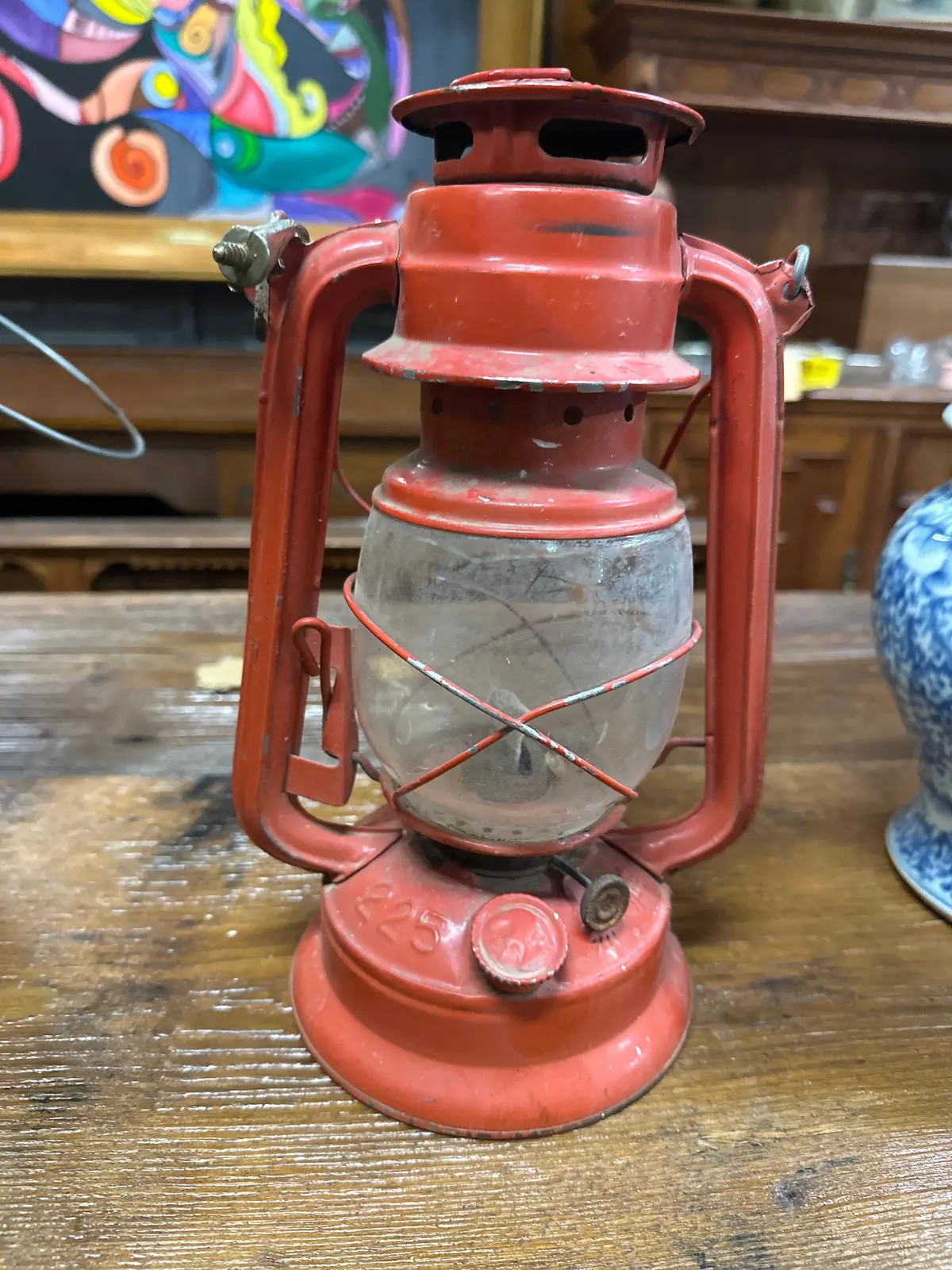 Red Railroad Lantern 1