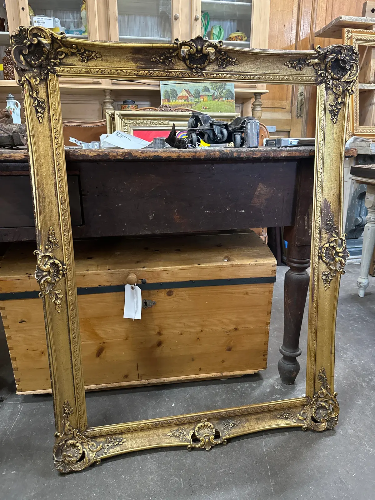 Ornate Bright Gold Frame 1