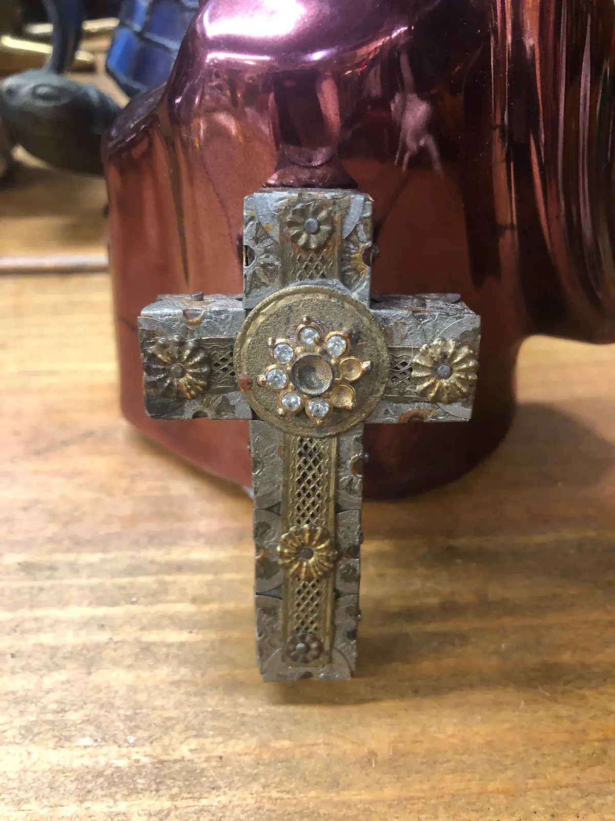 Tiny Cross With Jewels 1