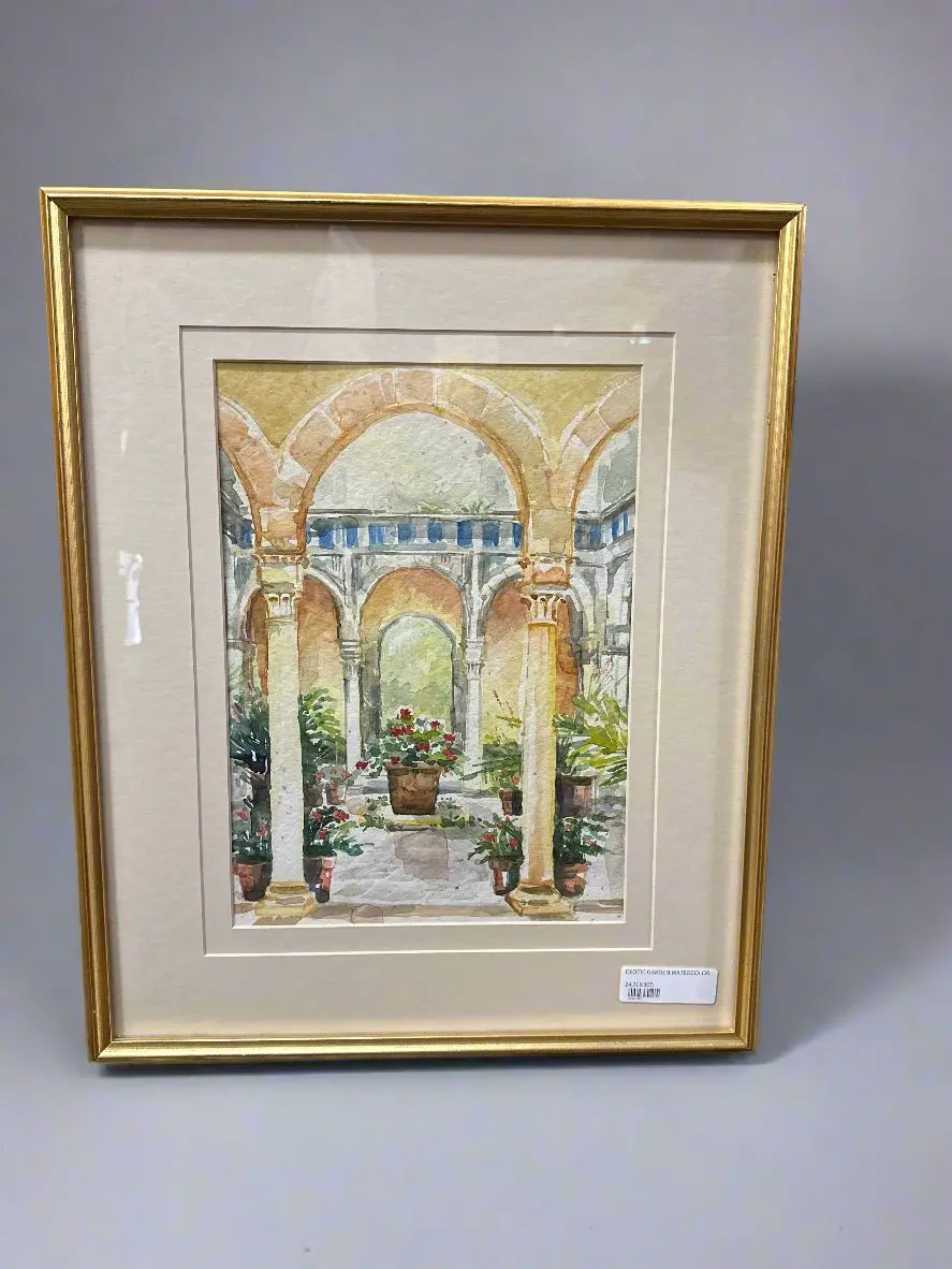 Exotic Garden Watercolor 1