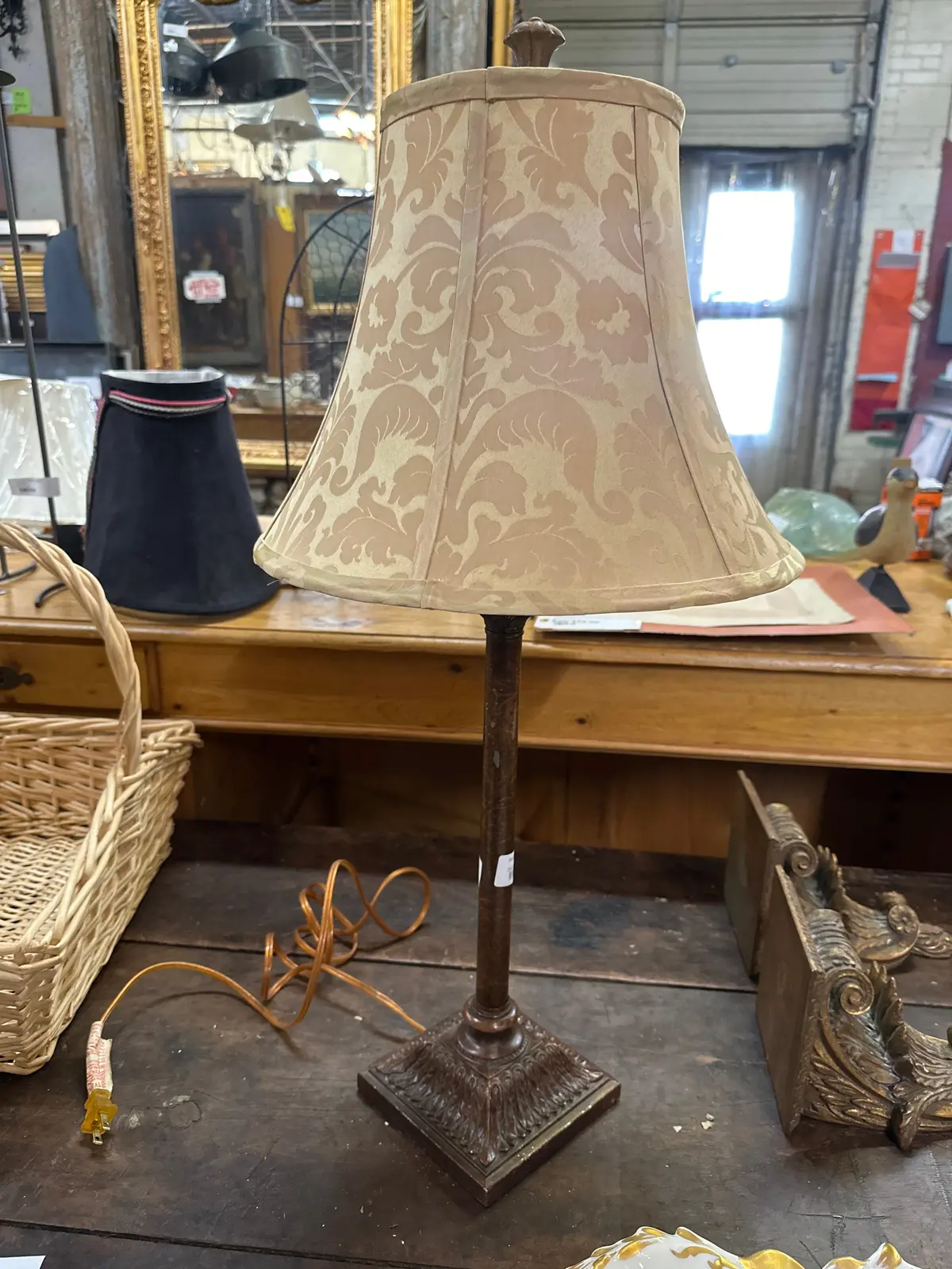 Tall Resin Buffet Lamp 1