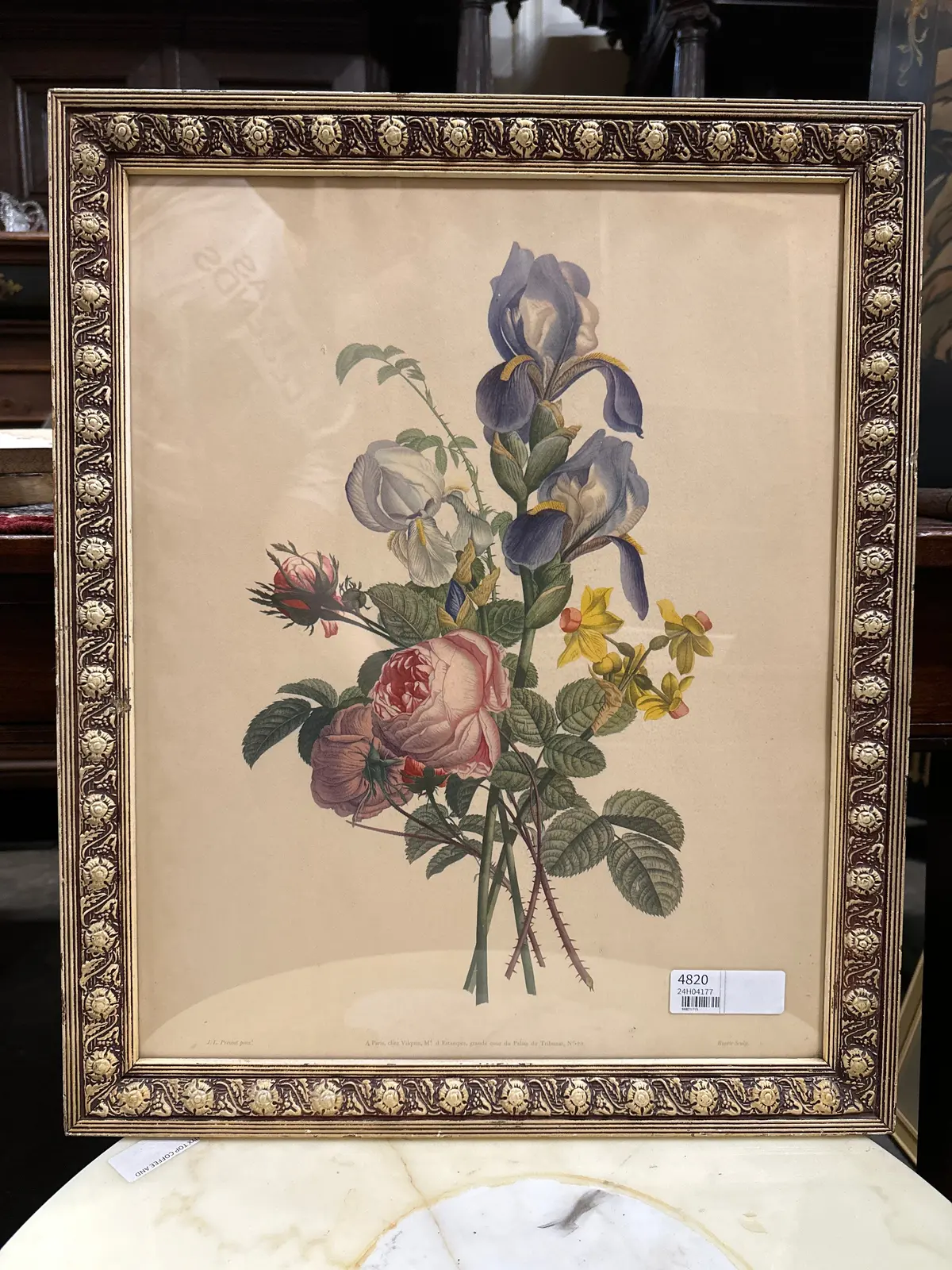 Rose And Lily Botanical Print 1