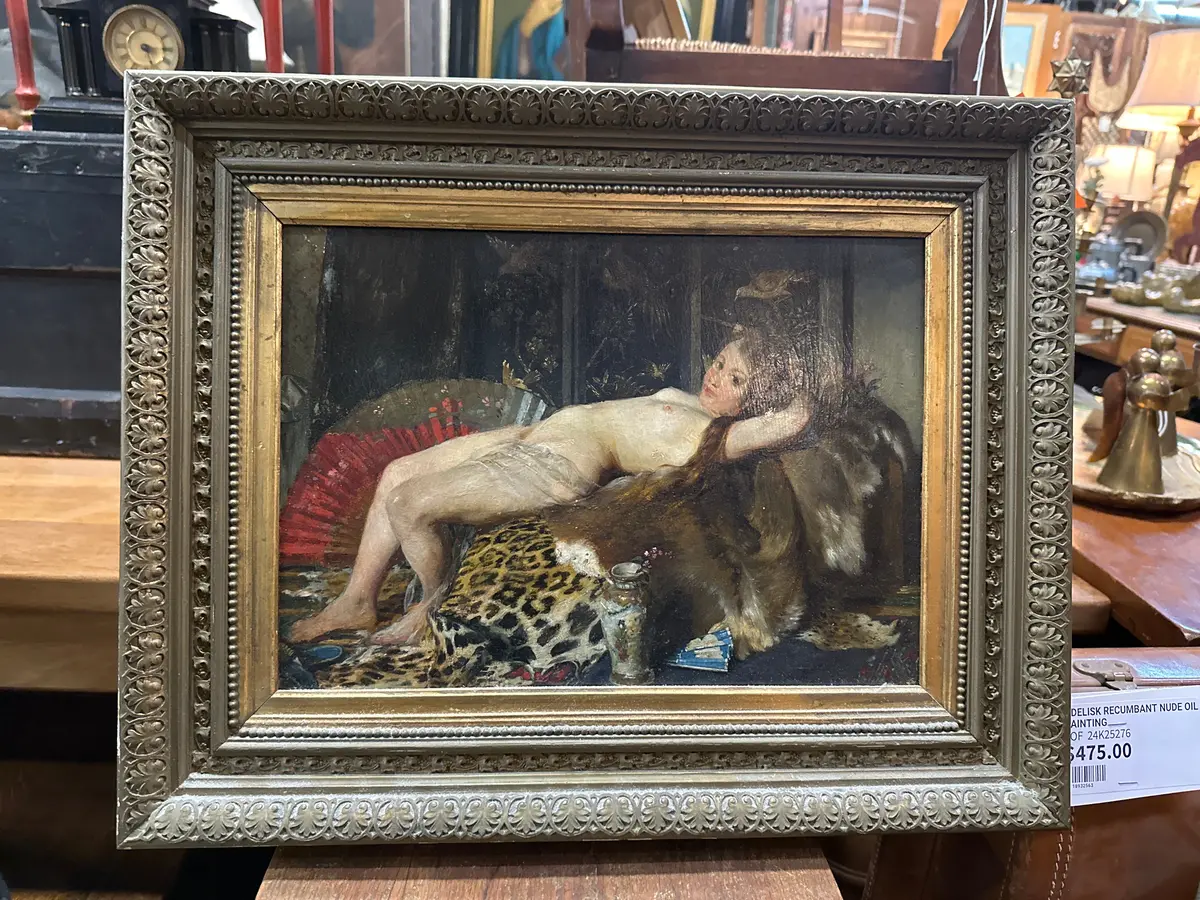 Odelisk Recumbant Nude Oil Painting 1