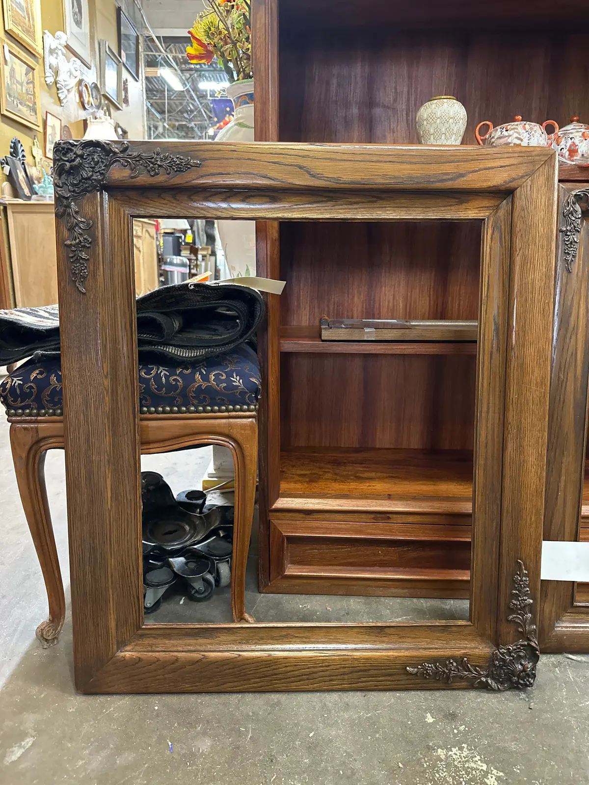 Oak Wood Frame With Fancy Gesso Corners 1