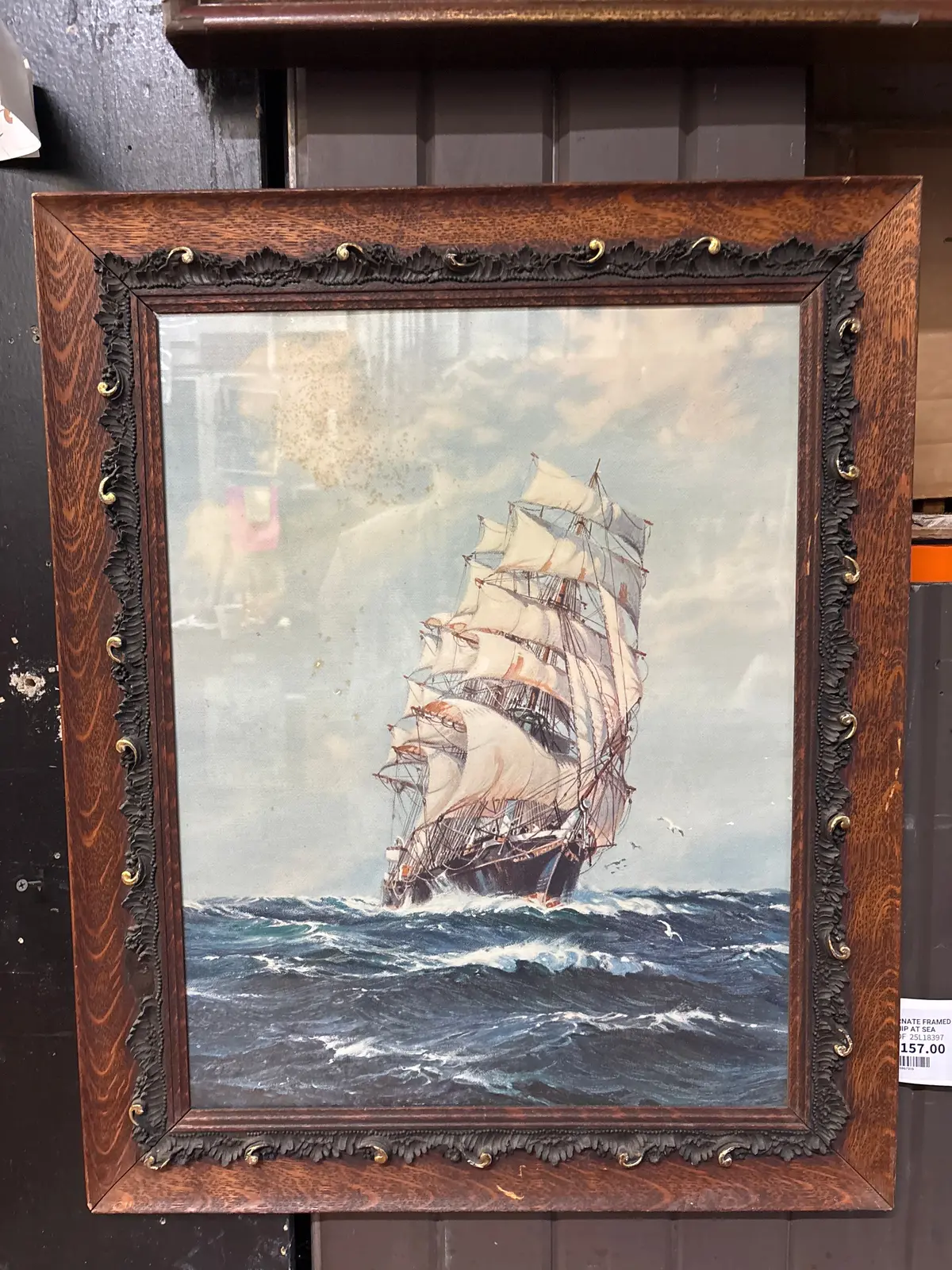 Ornate Framed Print Of The Cutty Sark 1