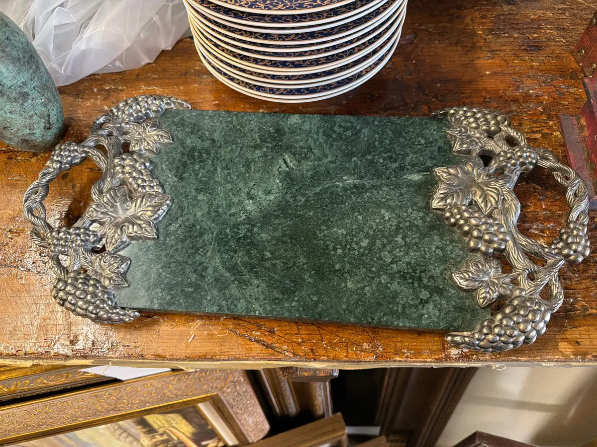 Green Marble Charcuterie Board 1