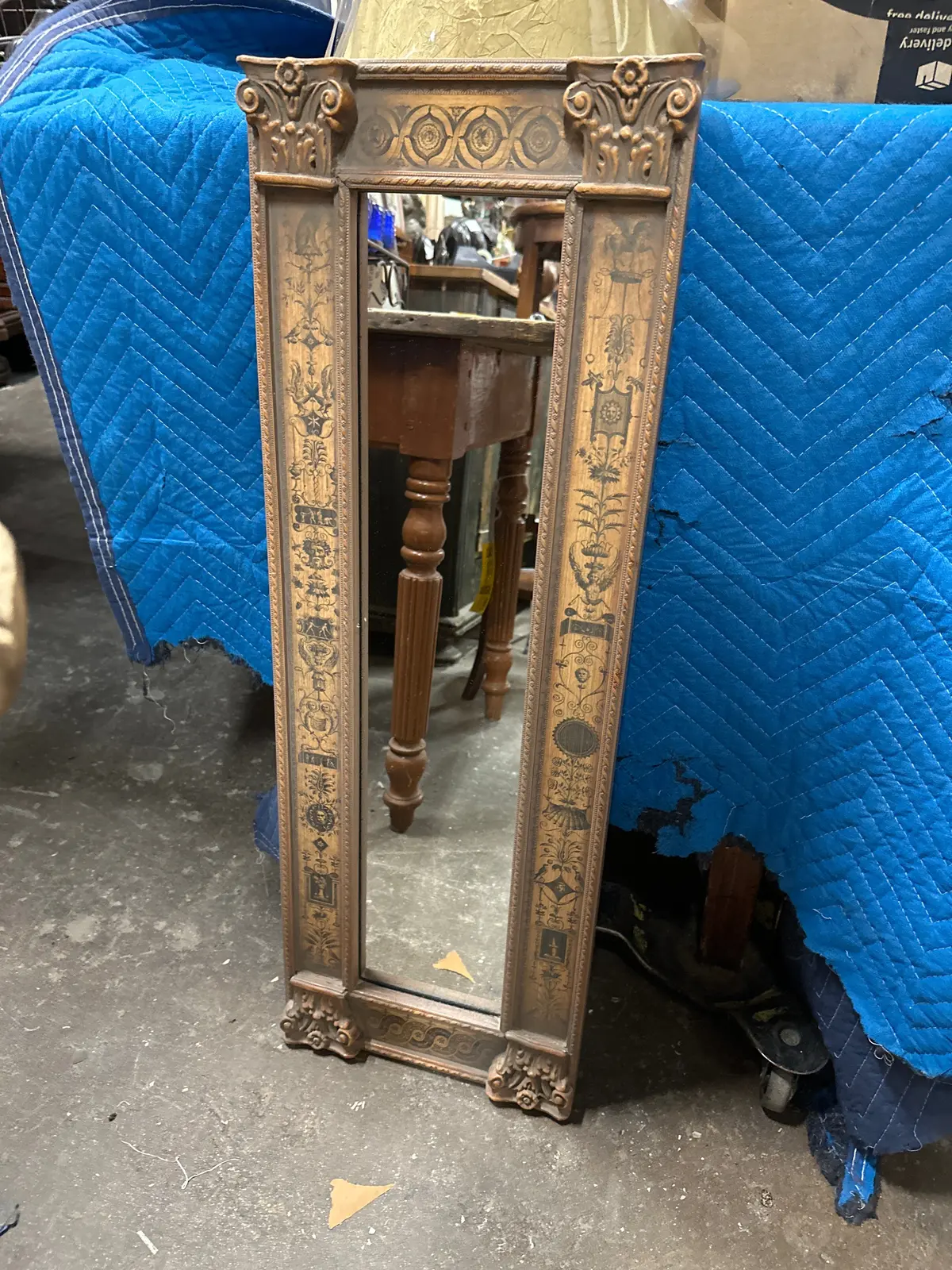 Pompeii Style Neoclassical Mirror 1