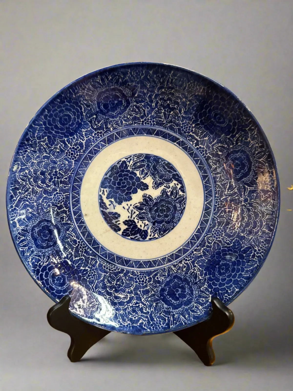 Blue And White Imari 11" Plate 1