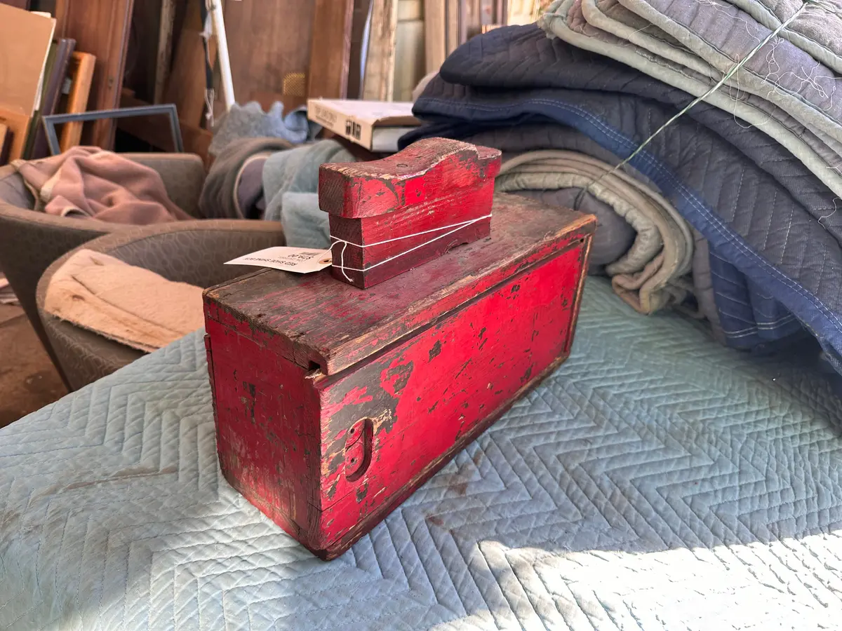 Red Shoe Shine Box 1