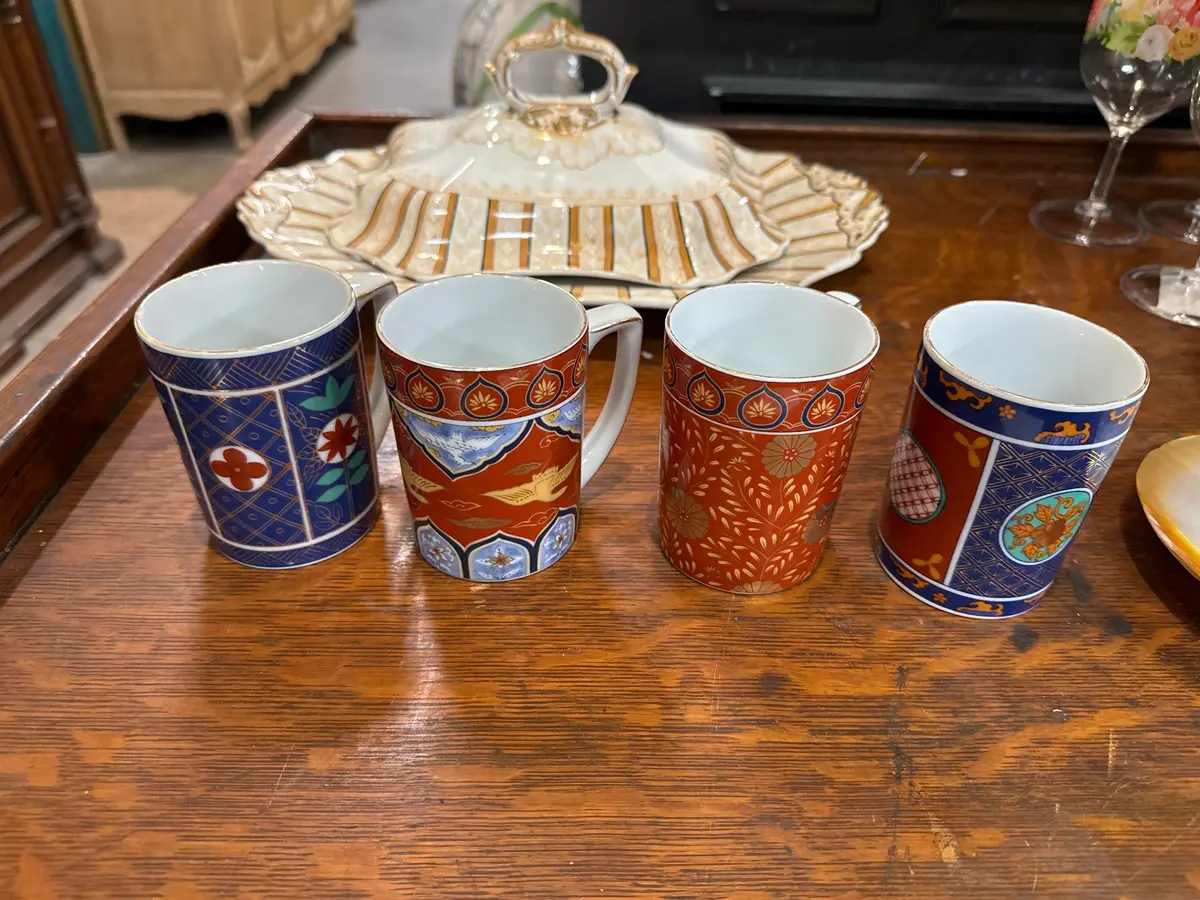 Set Of 4 Neiman Marcus Japanese Coffee Cups 1