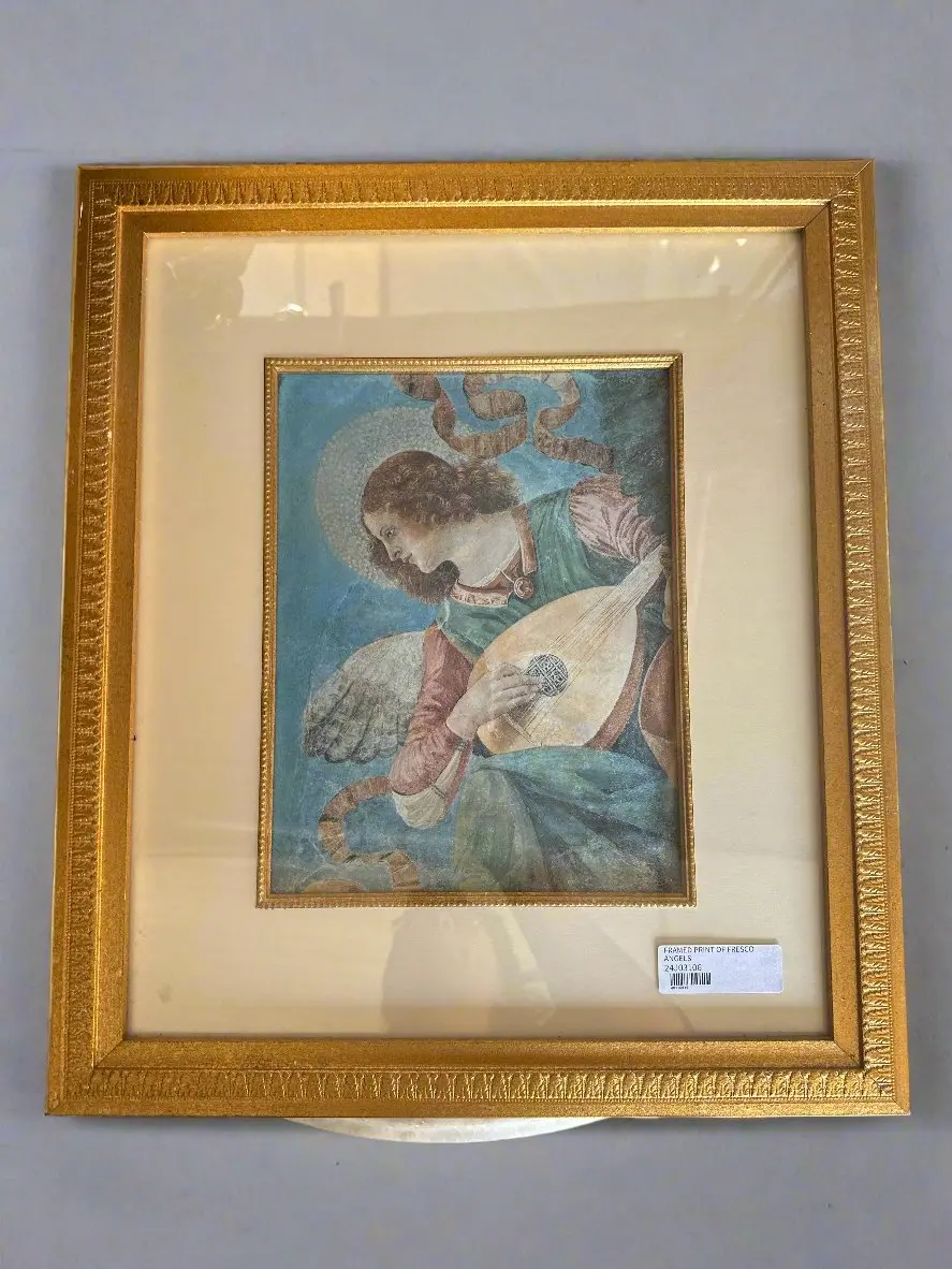 Framed Print Of Fresco Angel 1