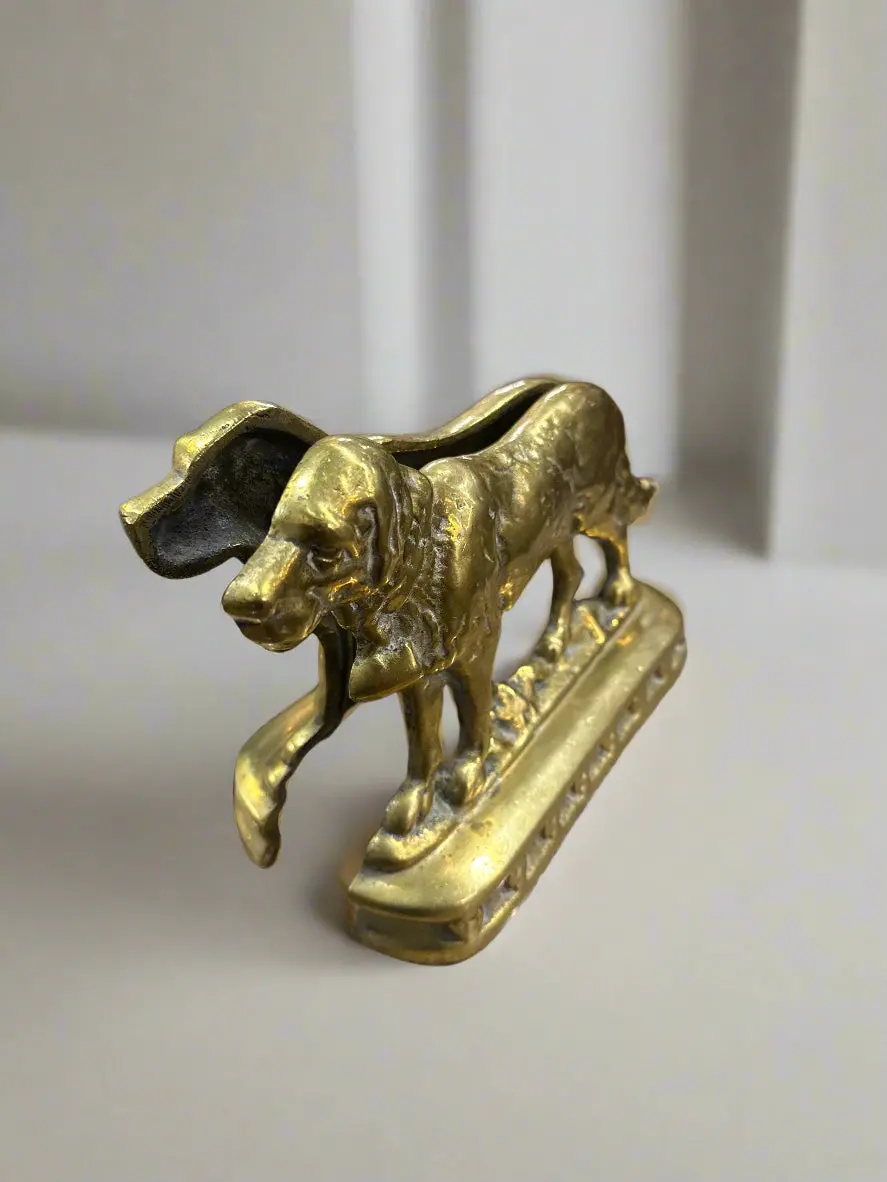 Saint Bernard Brass Bookends 1