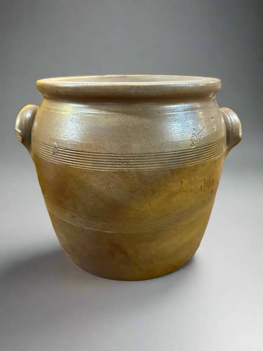 Small Open Light Brown Crock 1