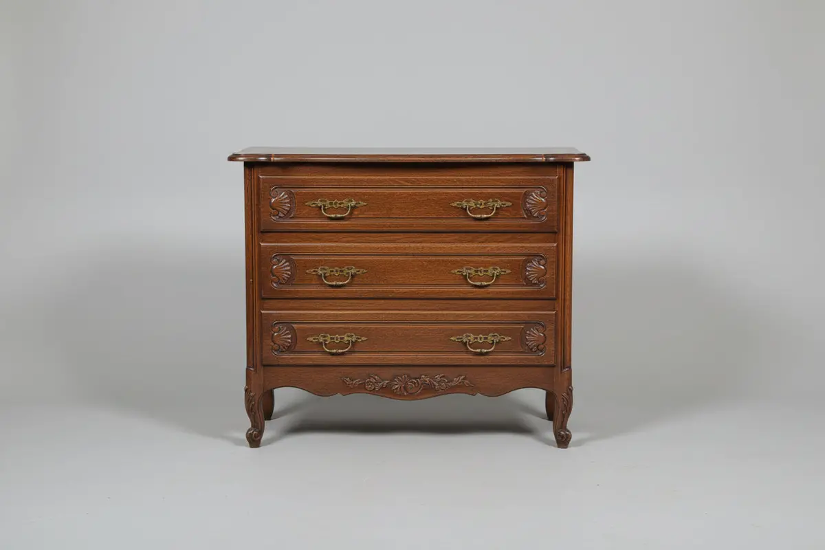 Louis Xv 3 Drawer Oak Chest 1