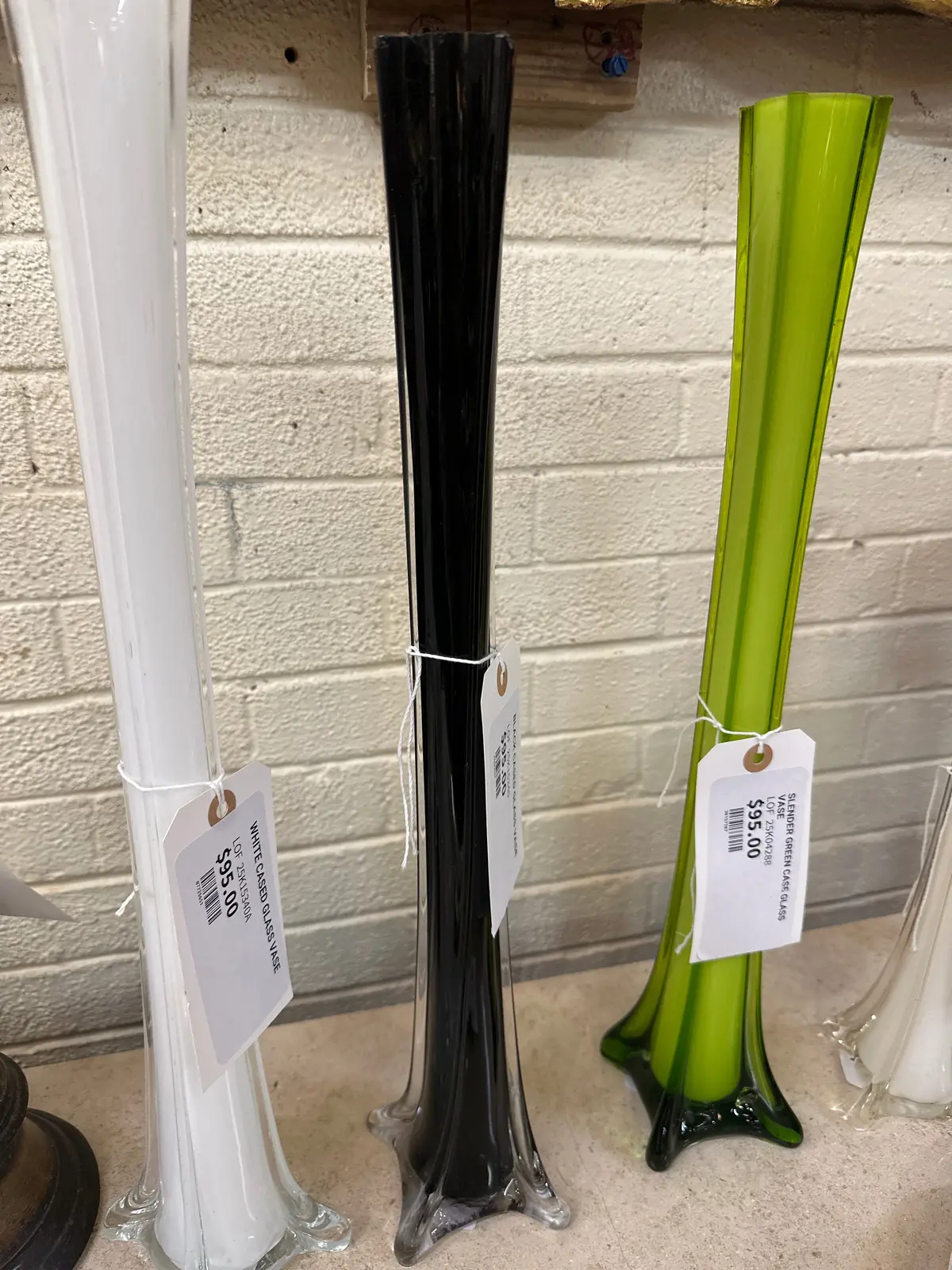 Black Cased Glass Vase 1