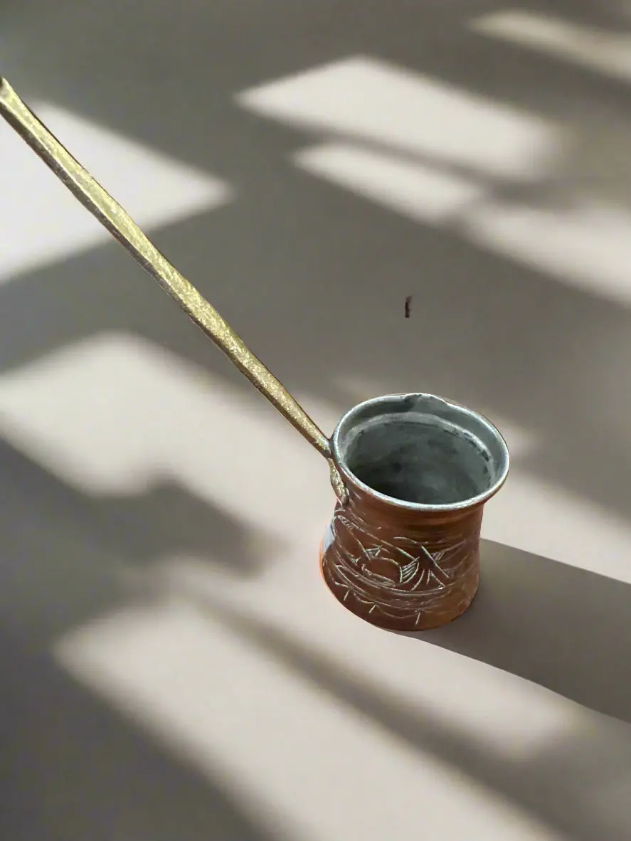 Small Turkish Copper Coffee Pot 1