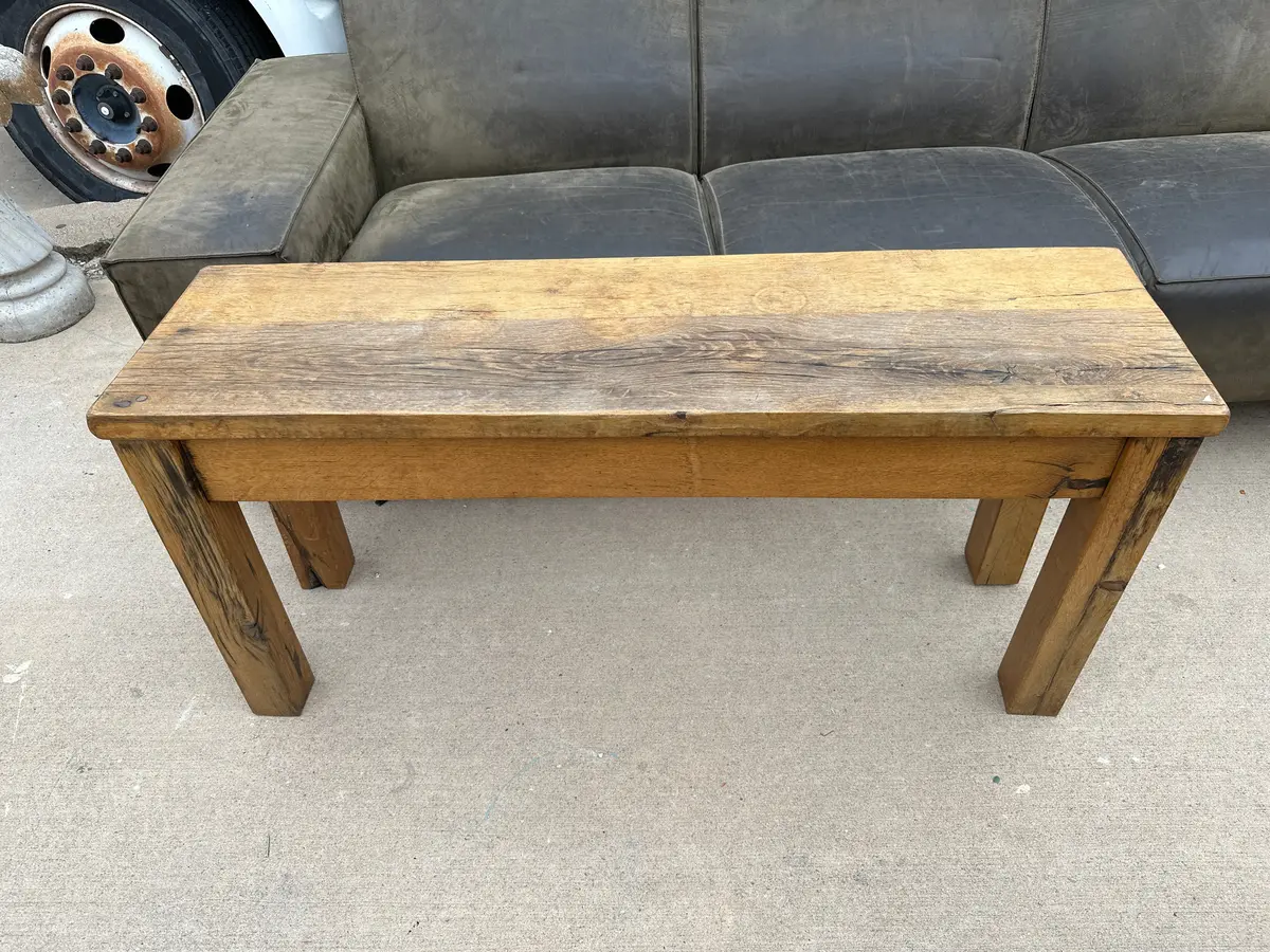 Modern Look Heavy Oak Bench 1