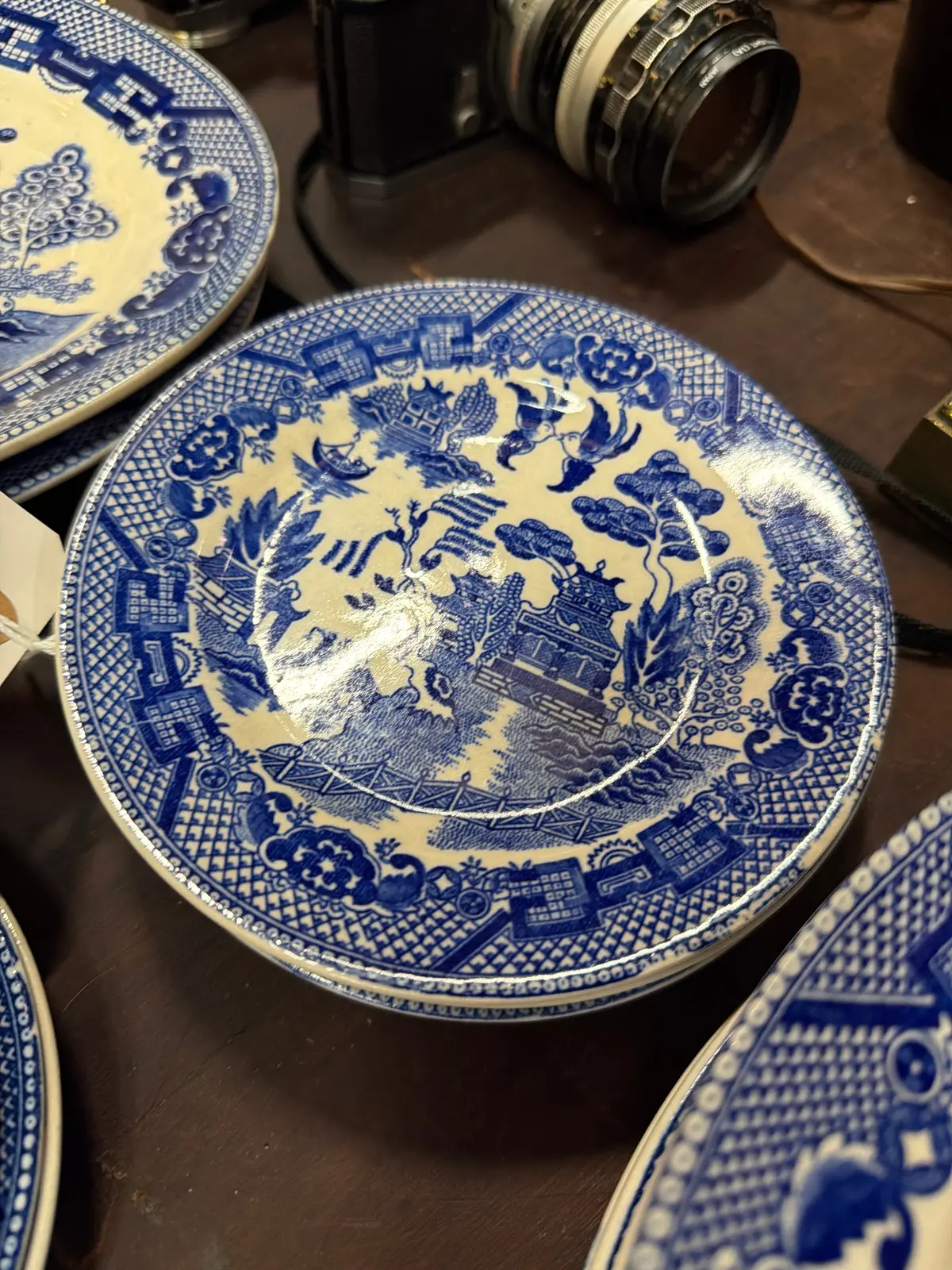 Set Of 5 Blue Willow Desert Plates 1