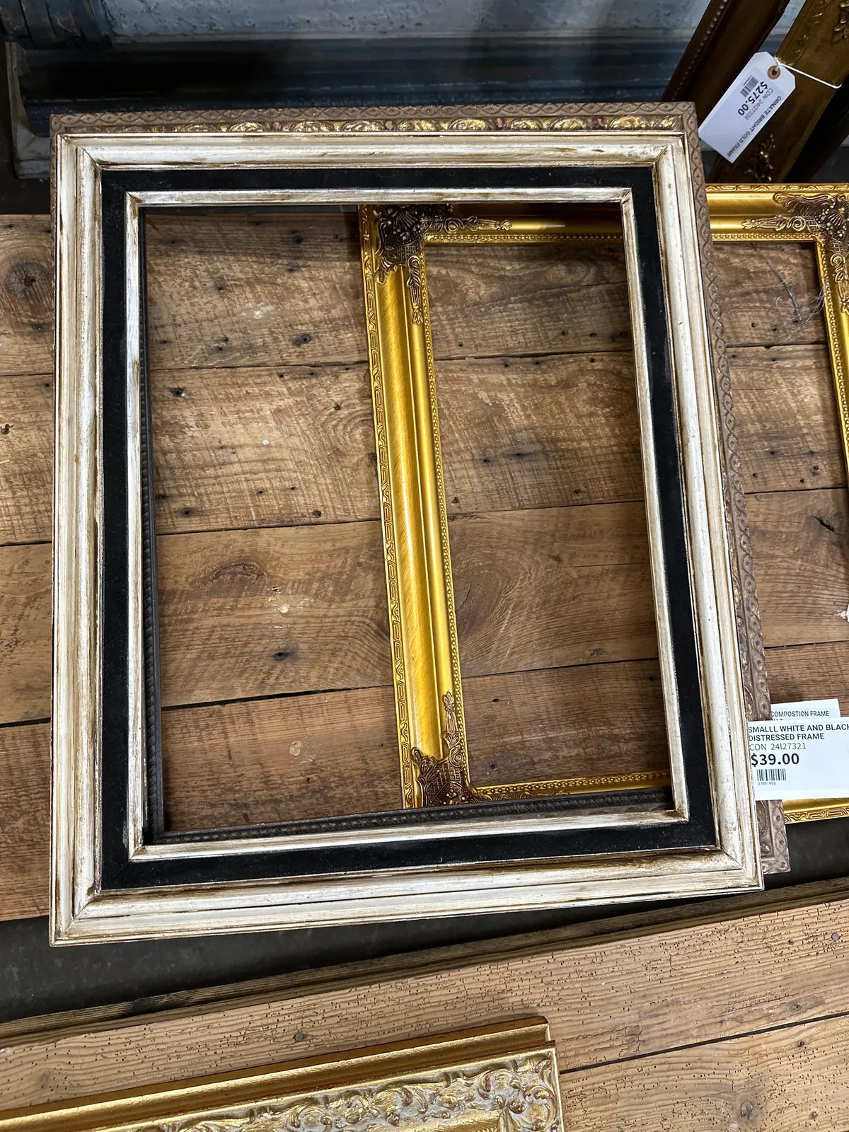 Smalll White And Black Distressed Frame 1