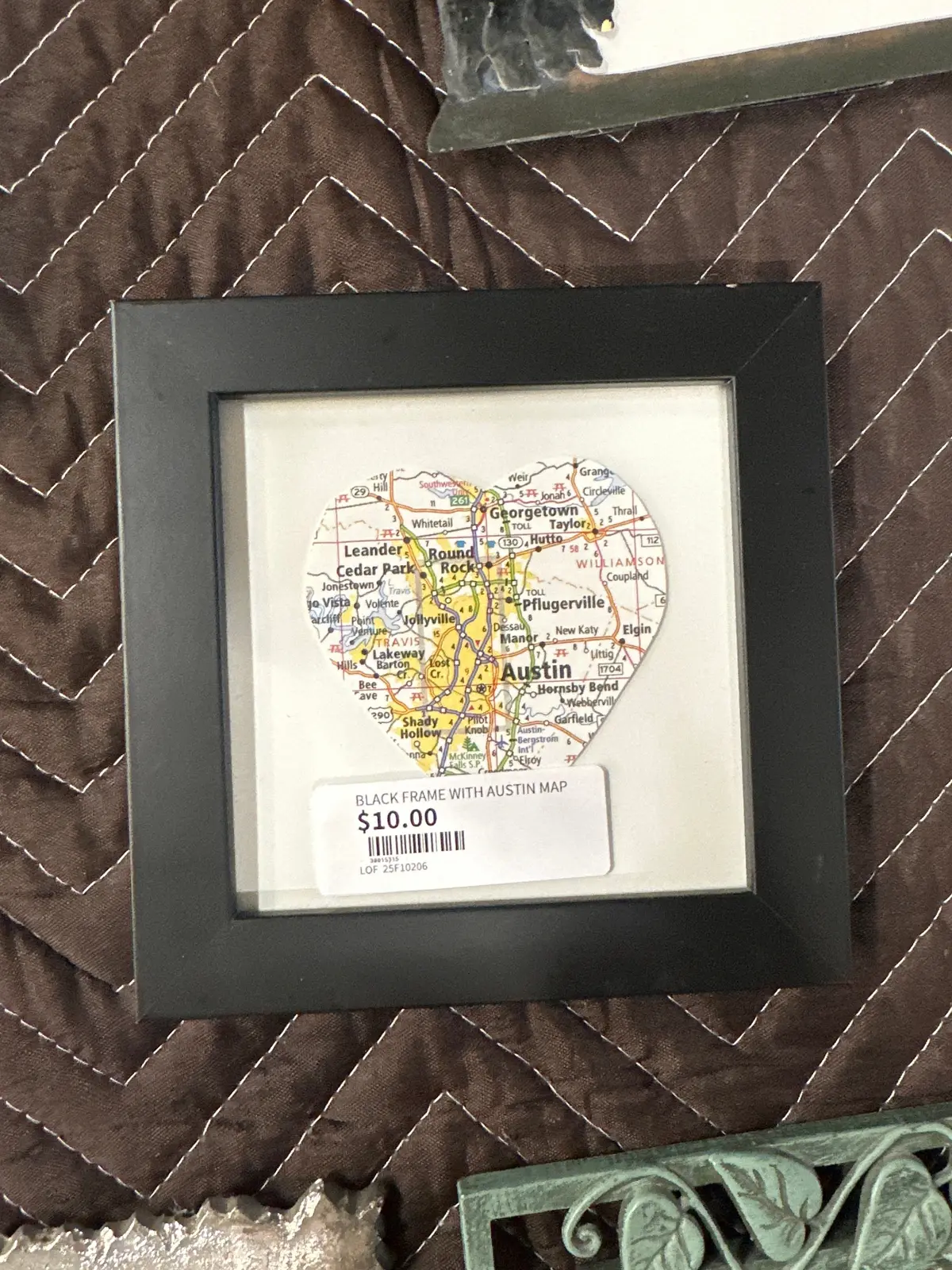 Black Frame With Austin Map 1