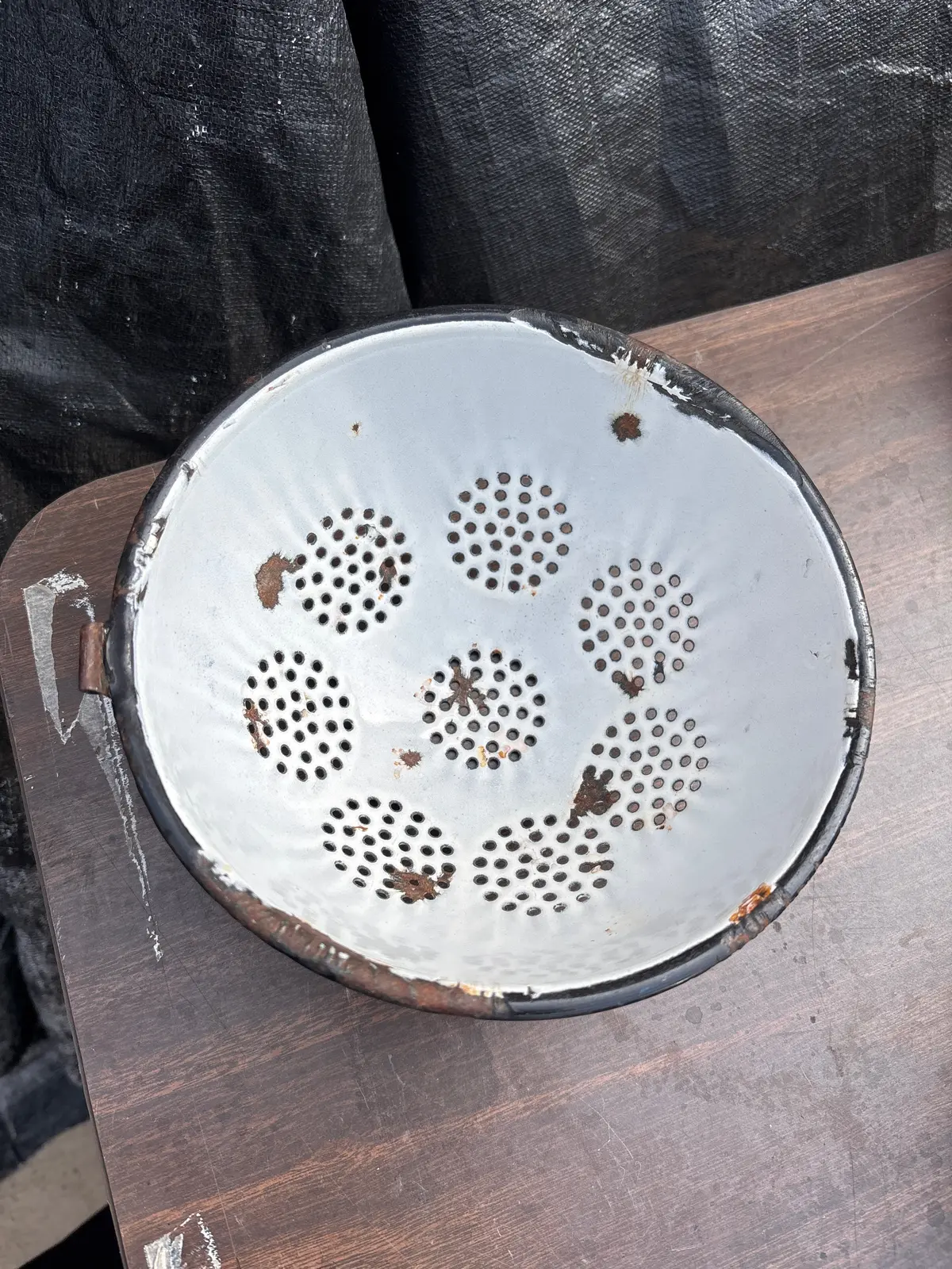 Graniteware Strainer 1