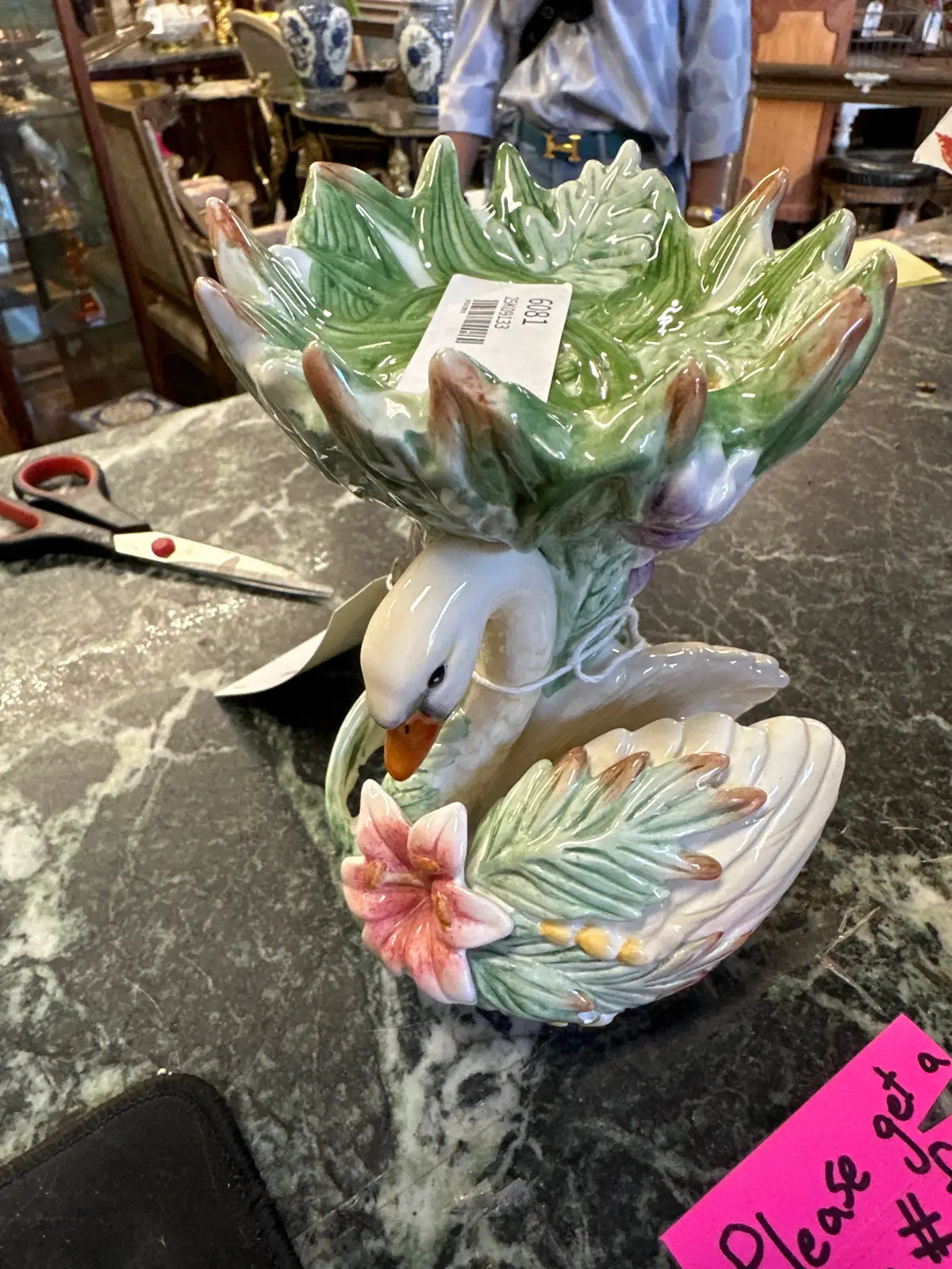 Flitz And Floyd Swan Candle Holder 1