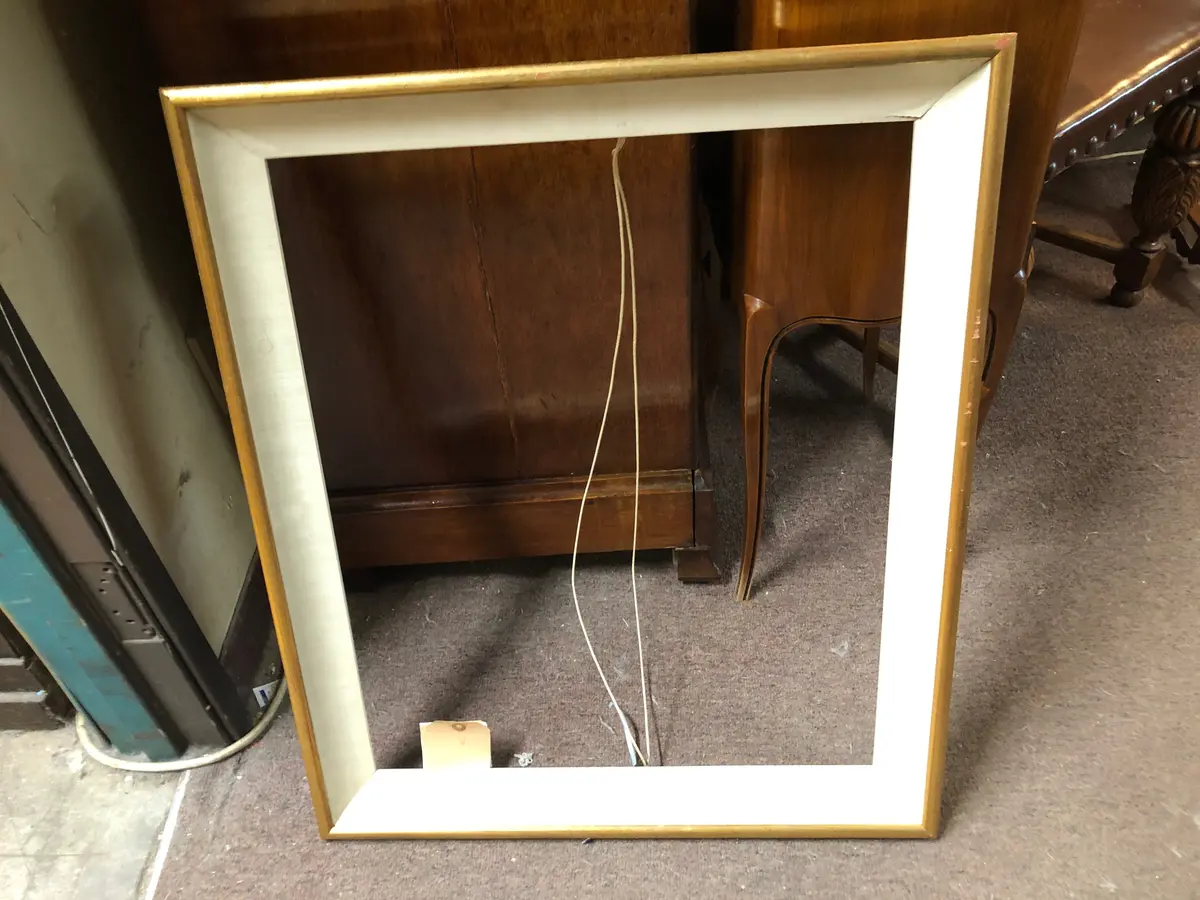 Gold And Ivory Flared Frame 1