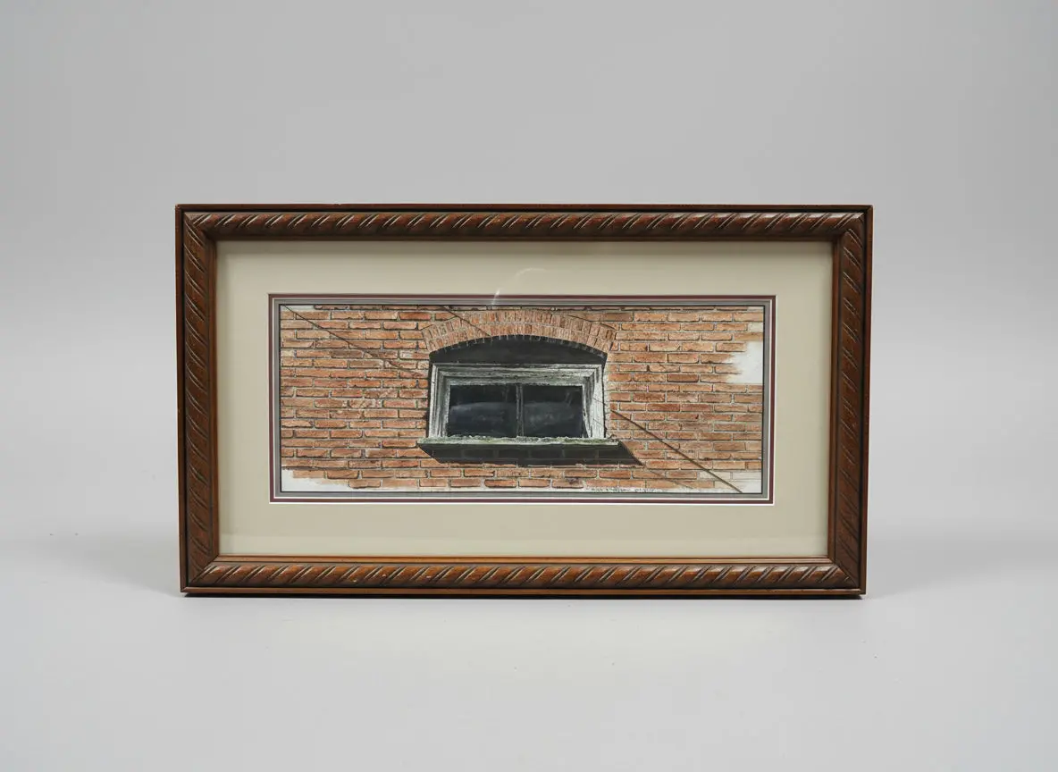 Don Foster Water Color Of Brick Wall With Window 1