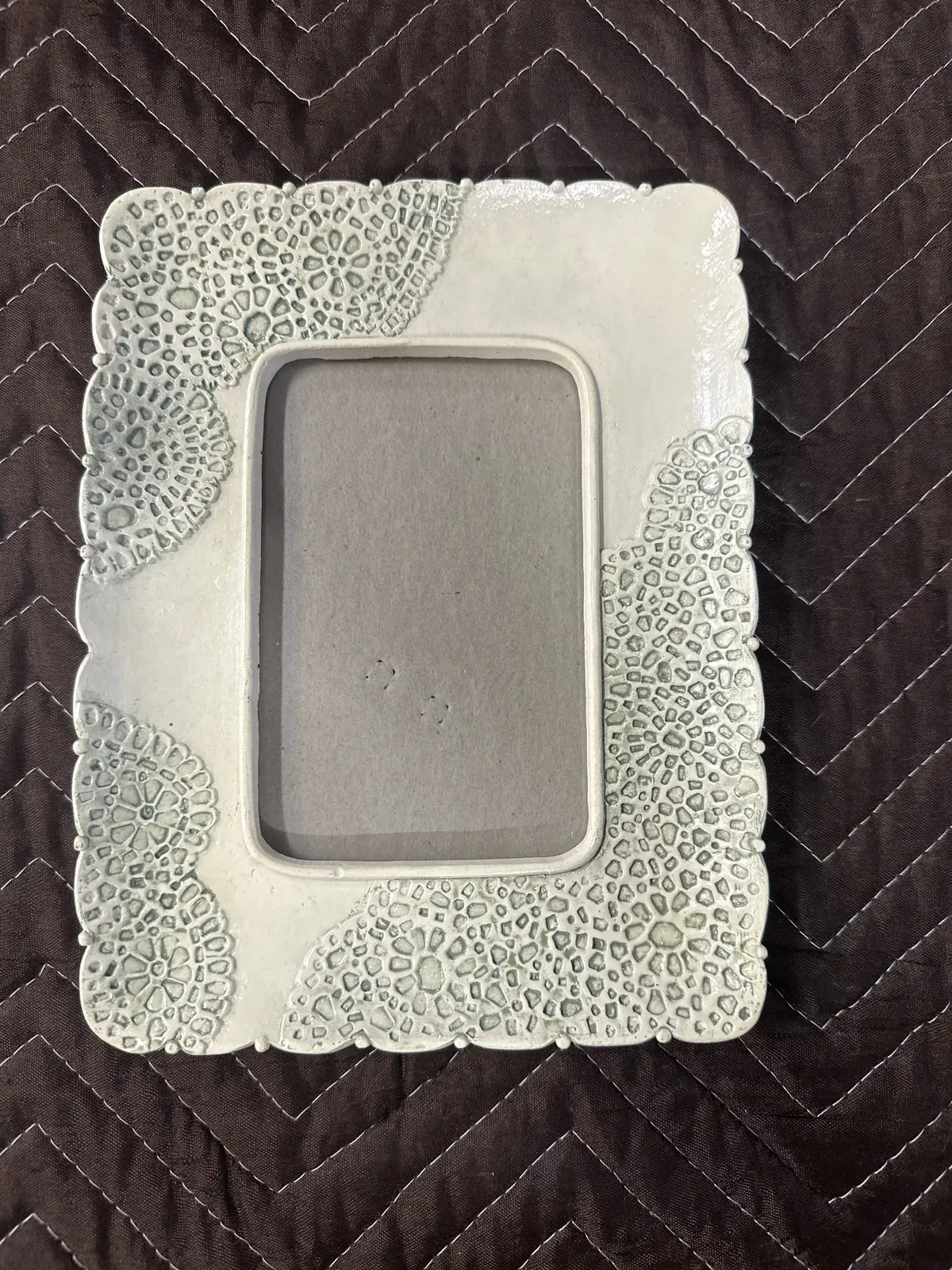 Rectangular Green And White Frame 1