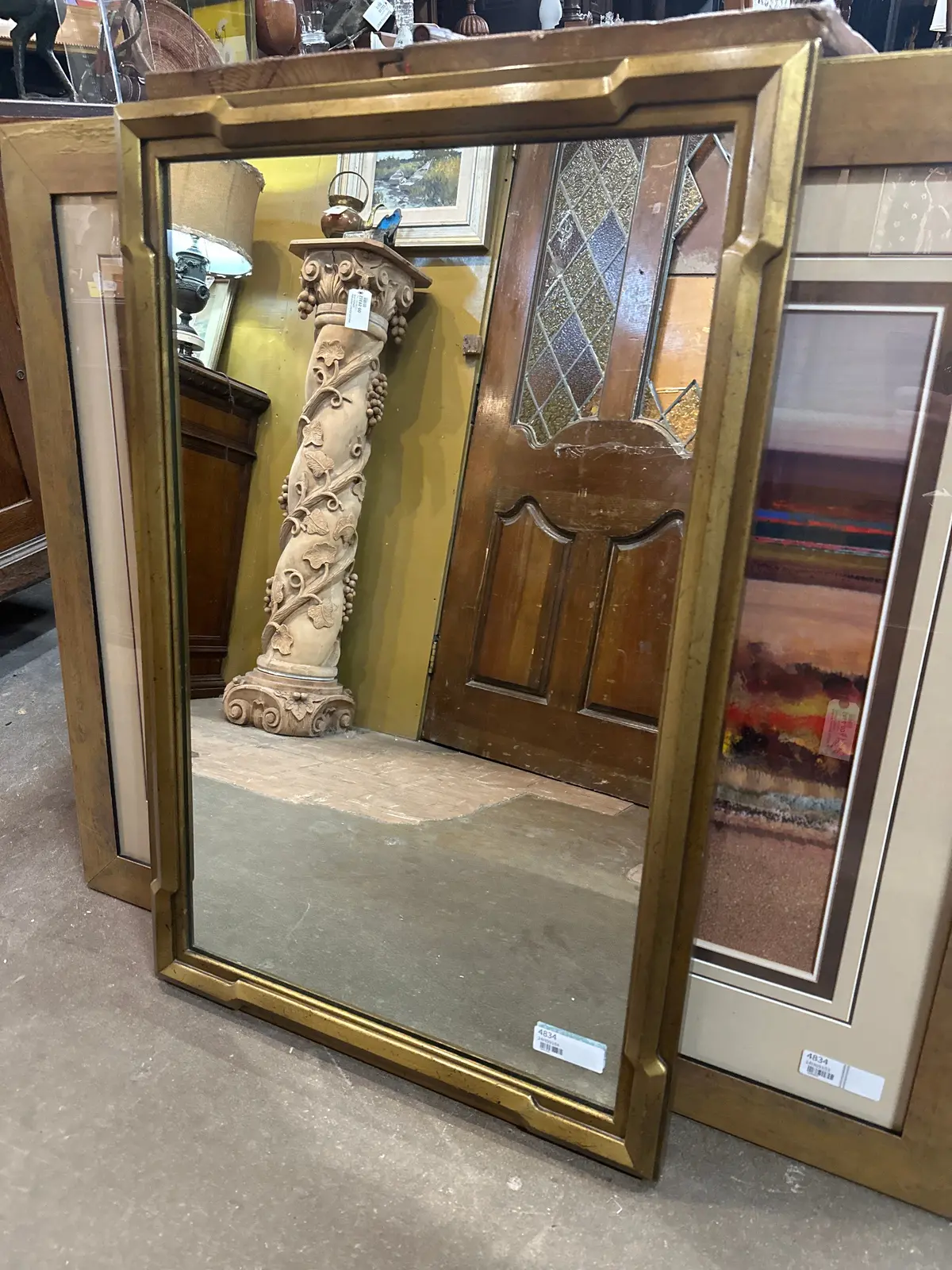 Heavy Gold Framed Mirror 1