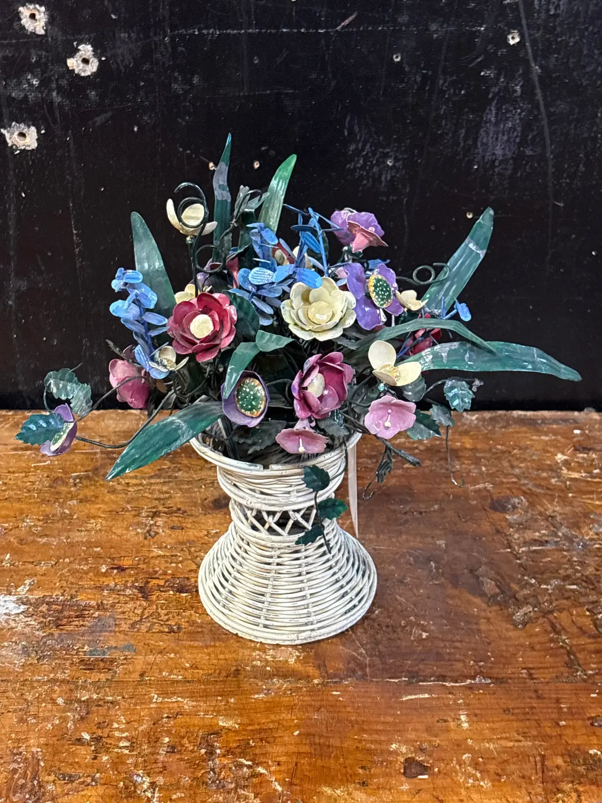 Vintage Enamled Flower Arrangement 1