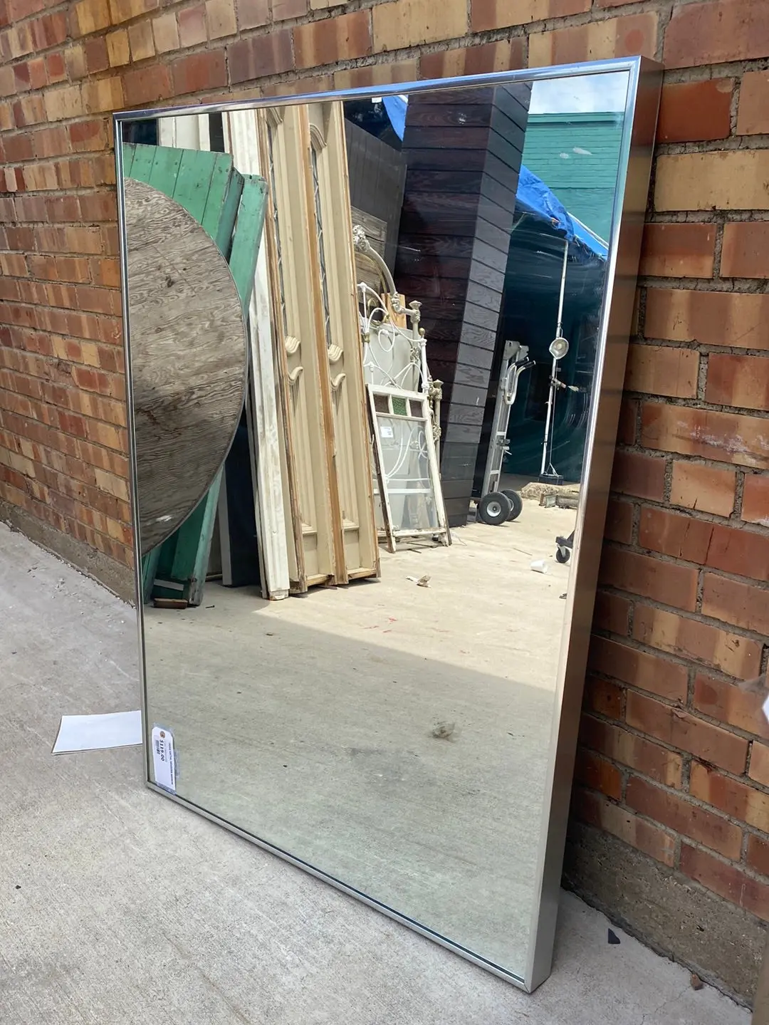 Large Metal Modern Mirror 1