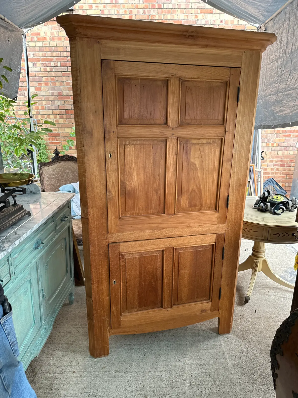 Rustic Corner Cabinet 1