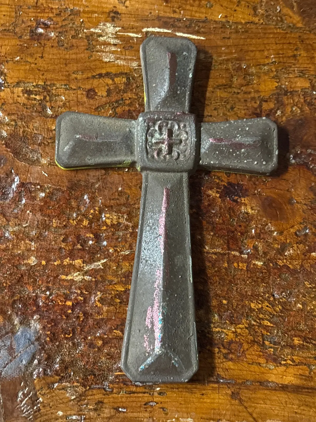 Small Metal Cross As Found 1
