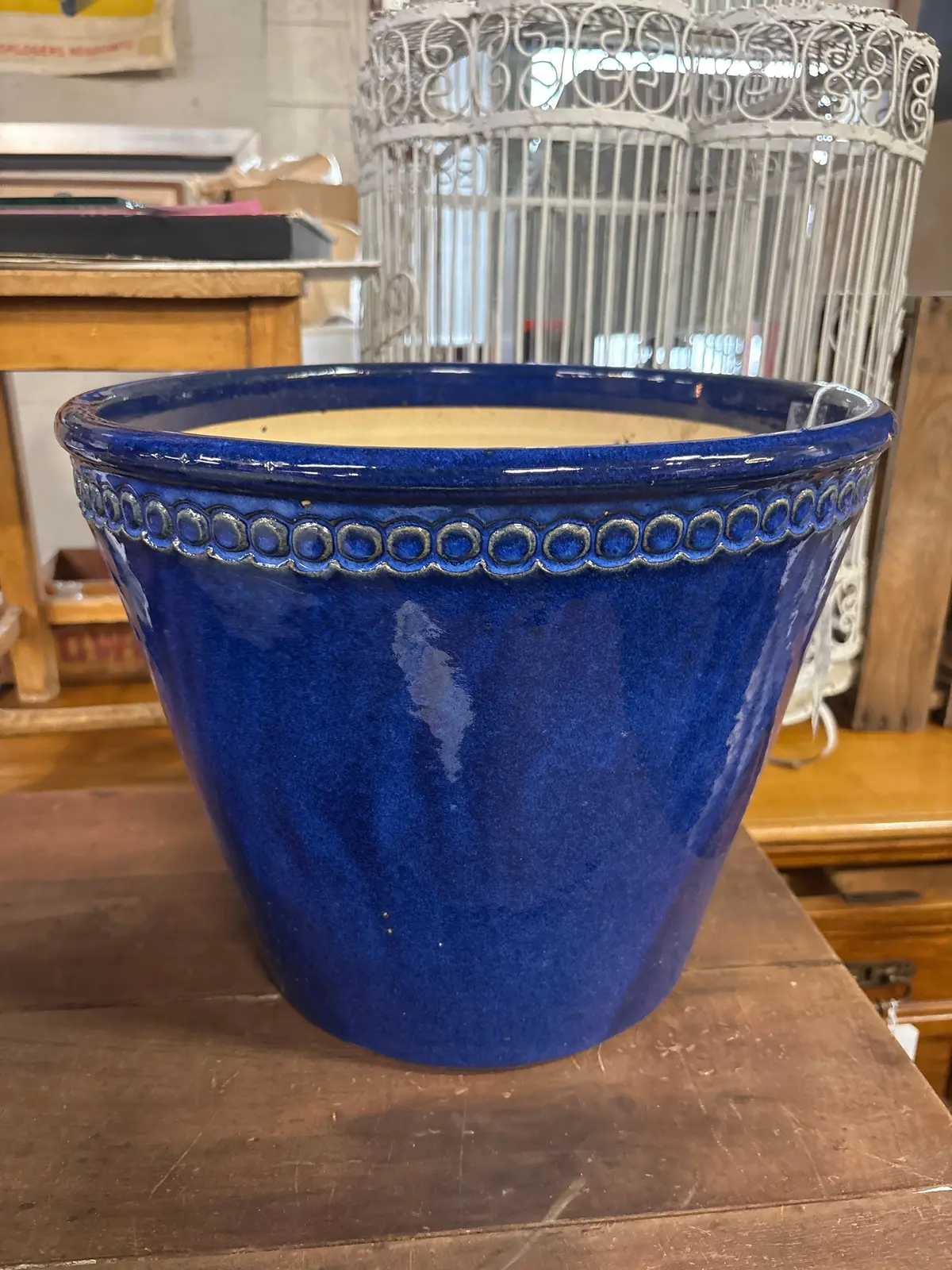 Blue Terracotta Pot 1